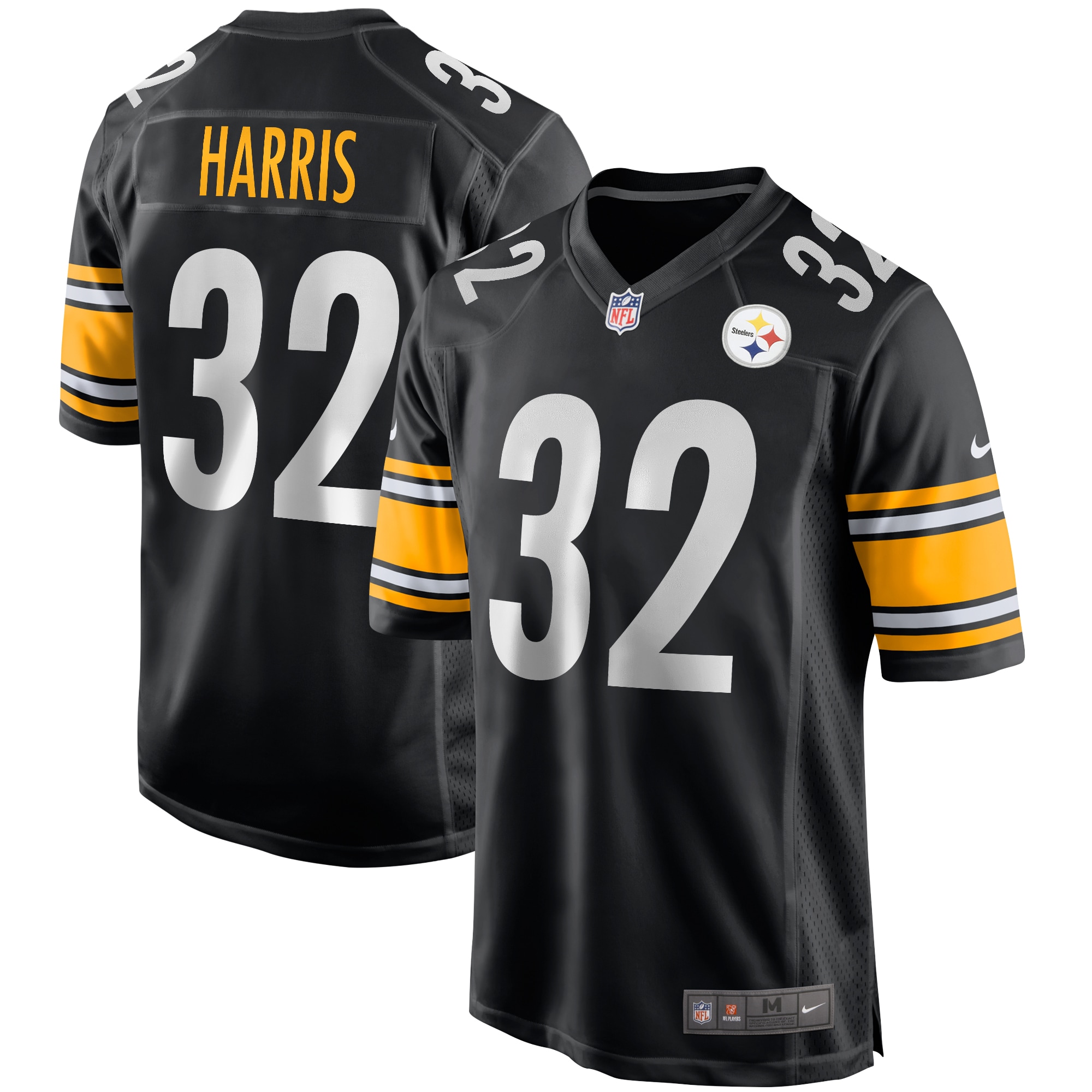 Franco Harris Pittsburgh Steelers Nike Game Retired Player Jersey - Black - vstockx