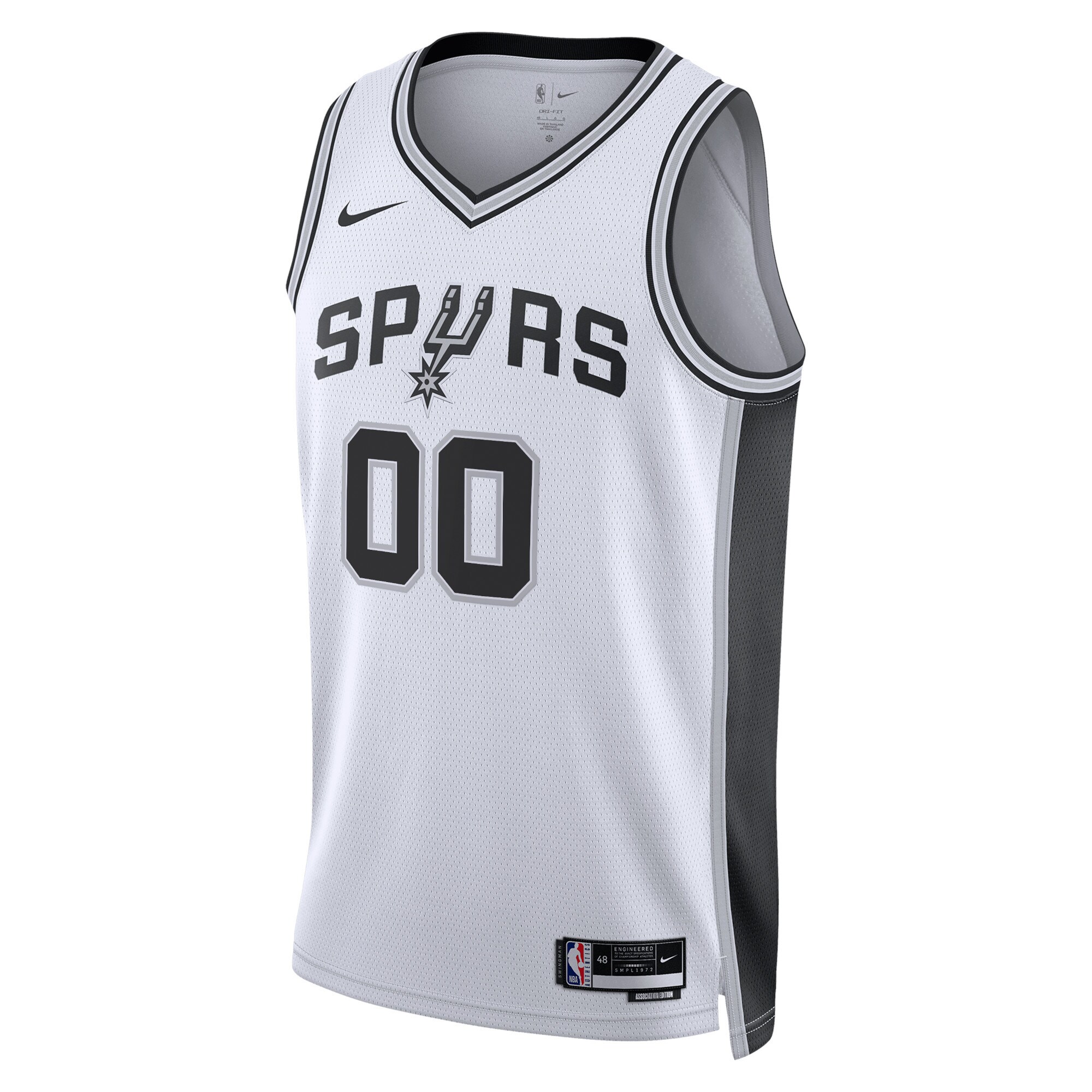 San Antonio Spurs Nike Unisex Swingman Custom Jersey White - Icon Edition - vstockx