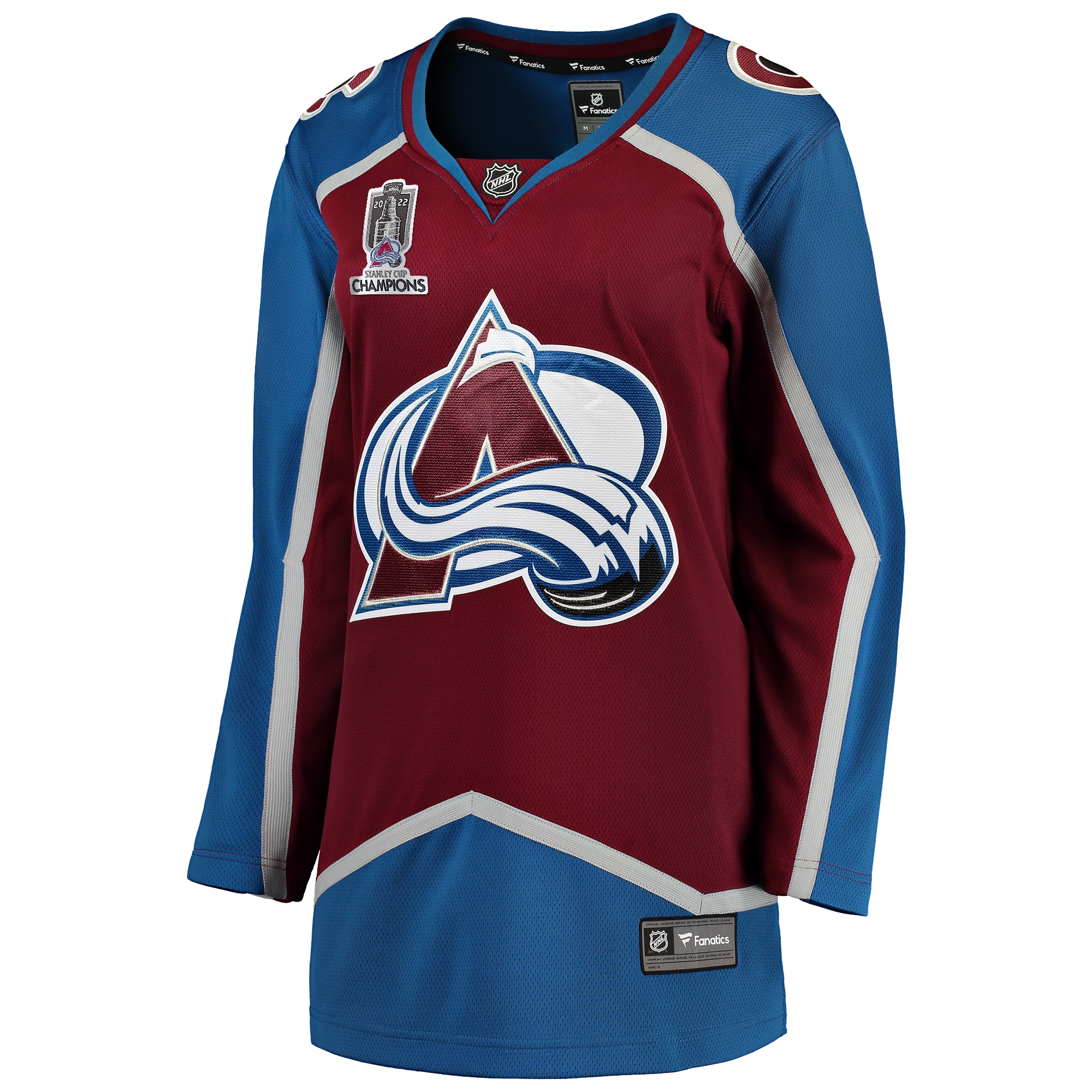 Colorado Avalanche Fanatics Branded Women's Home 2022 Stanley Cup Champions Breakaway Jersey - Burgundy - vstockx