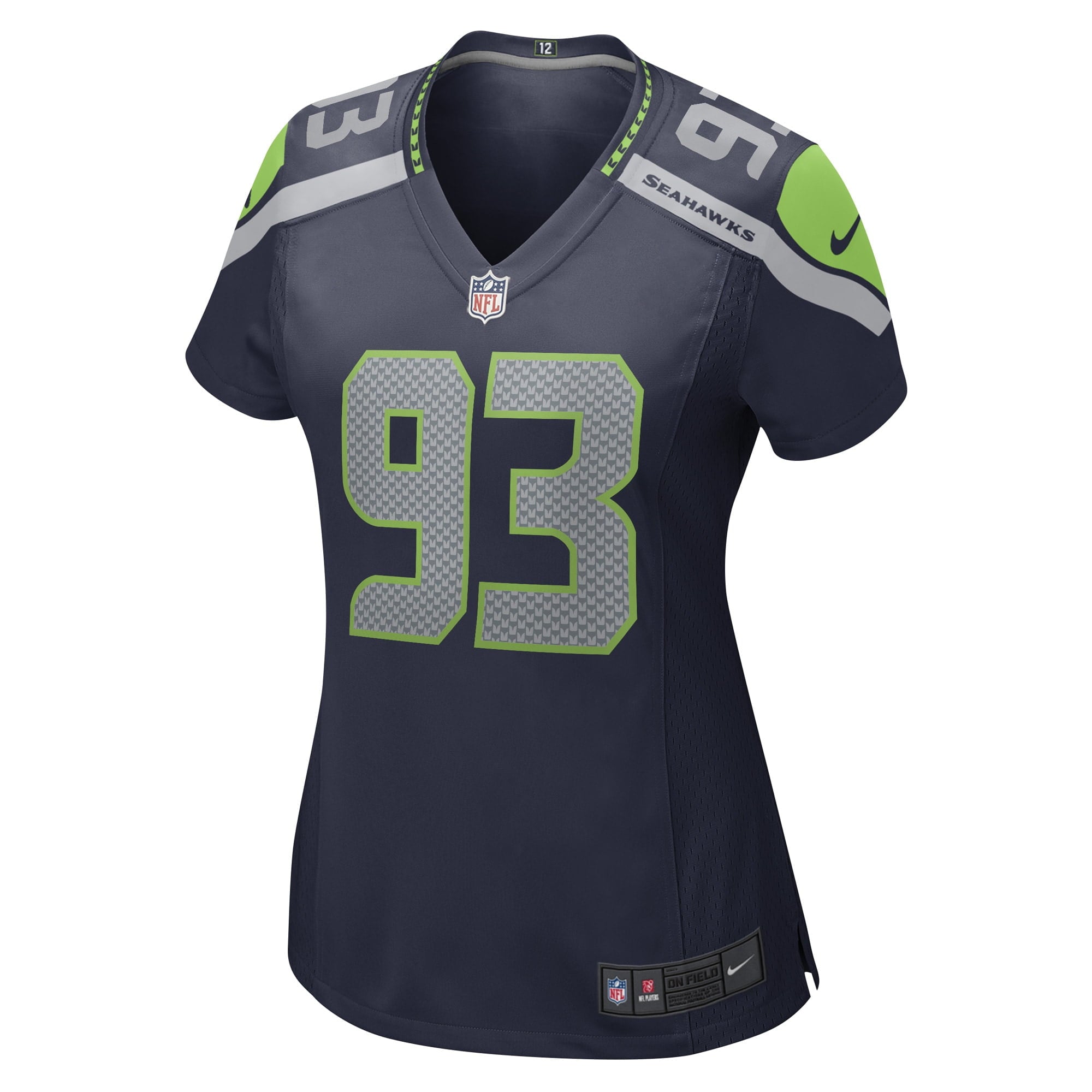 Women's Nike Shelby Harris College Navy Seattle Seahawks Game Player Jersey - vstockx