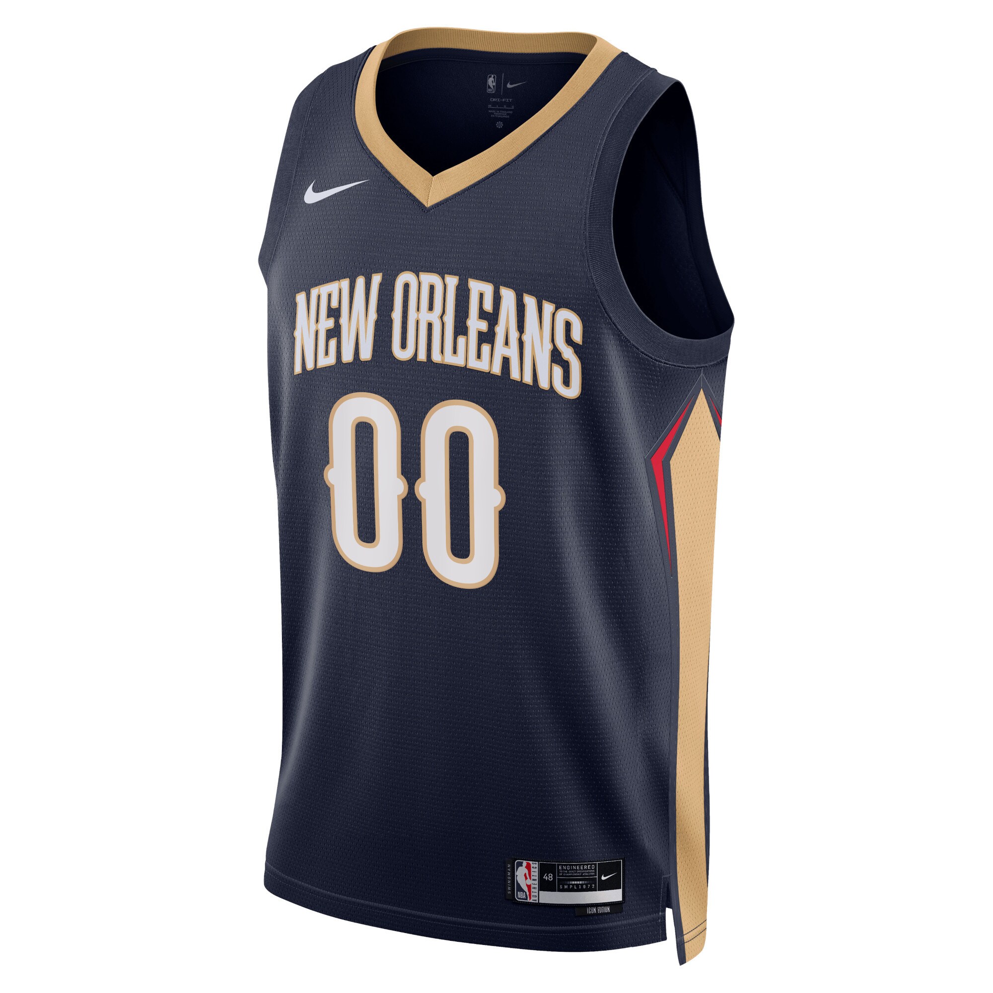 New Orleans Pelicans Nike Unisex 2022/23 Swingman Custom Jersey Navy - Icon Edition - vstockx