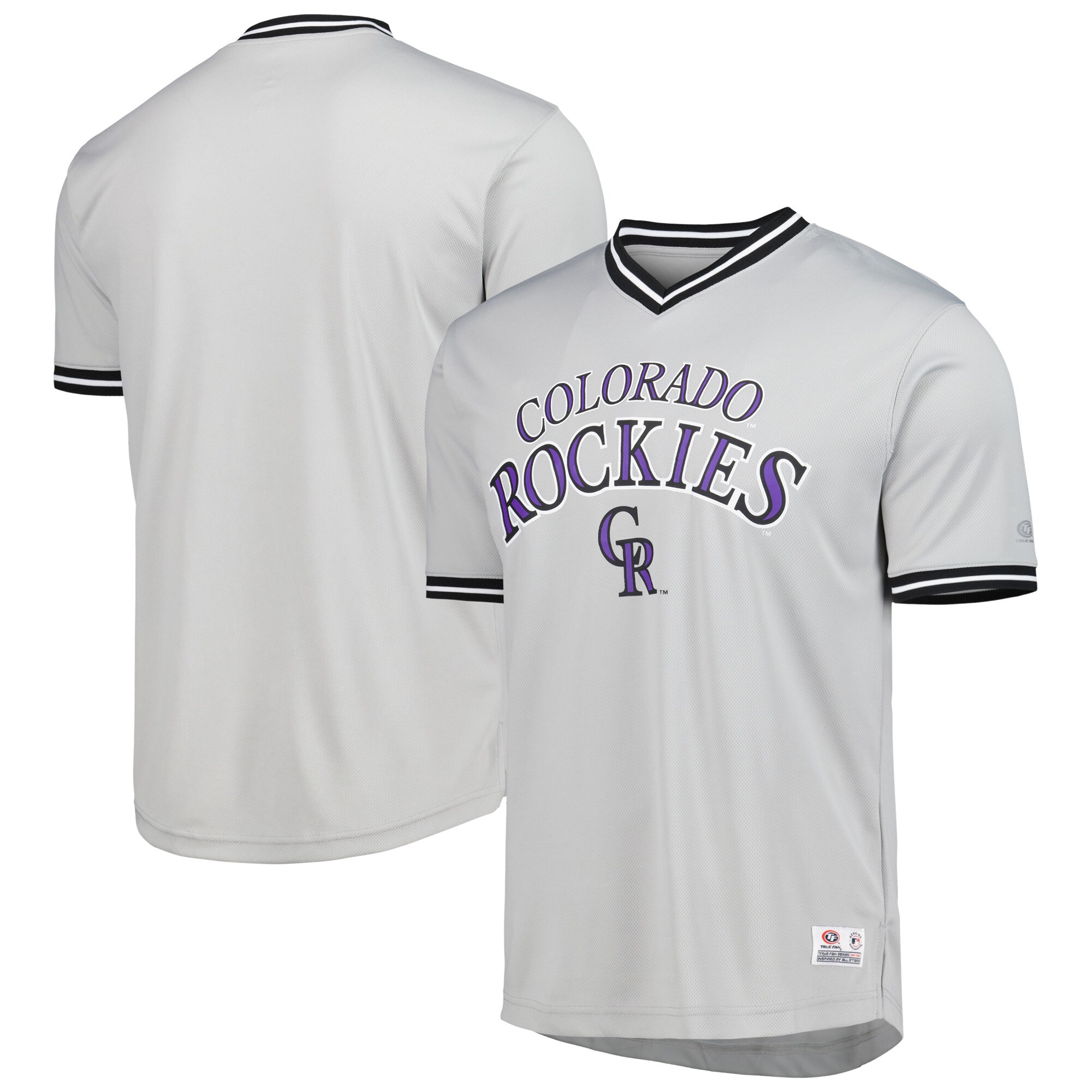 Colorado Rockies V-Neck Jersey - Gray - vstockx