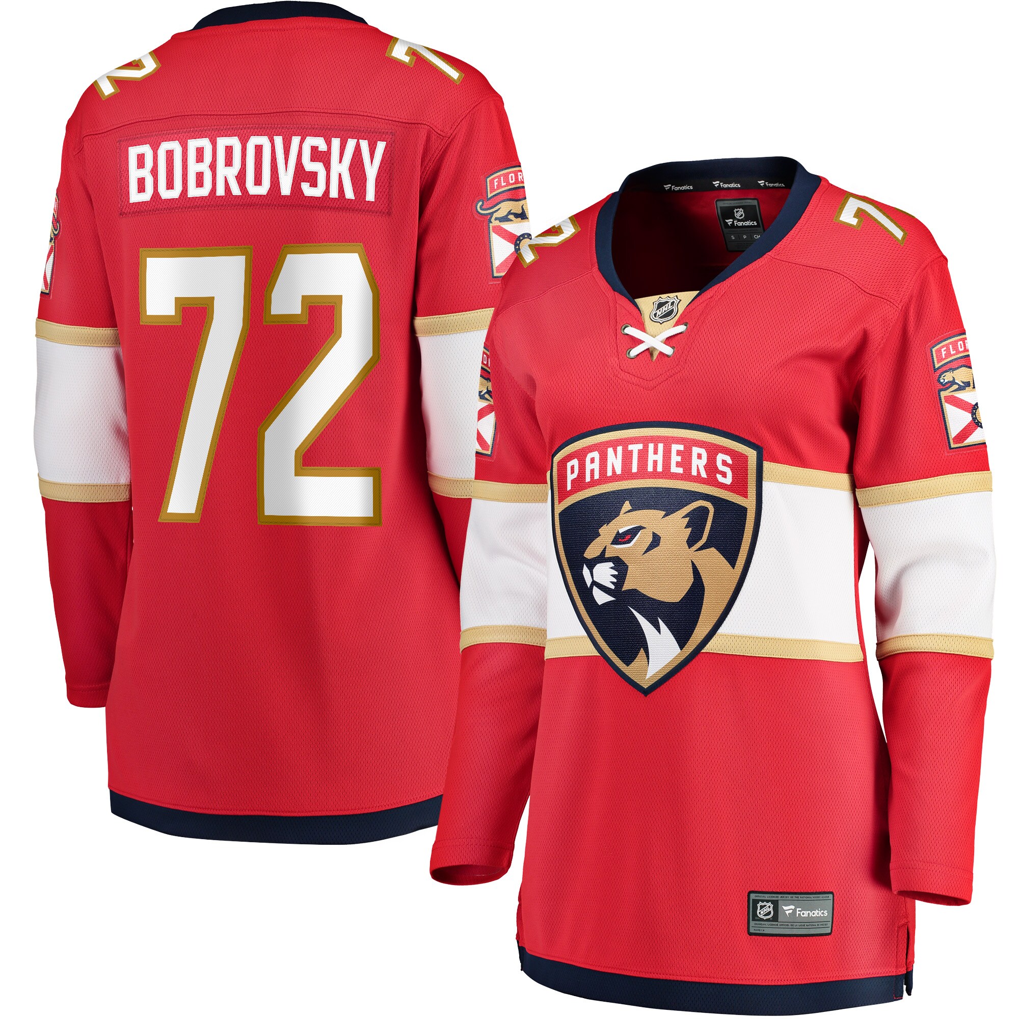 Sergei Bobrovsky Florida Panthers Fanatics Branded Women's Home Breakaway Jersey - Red - vstockx