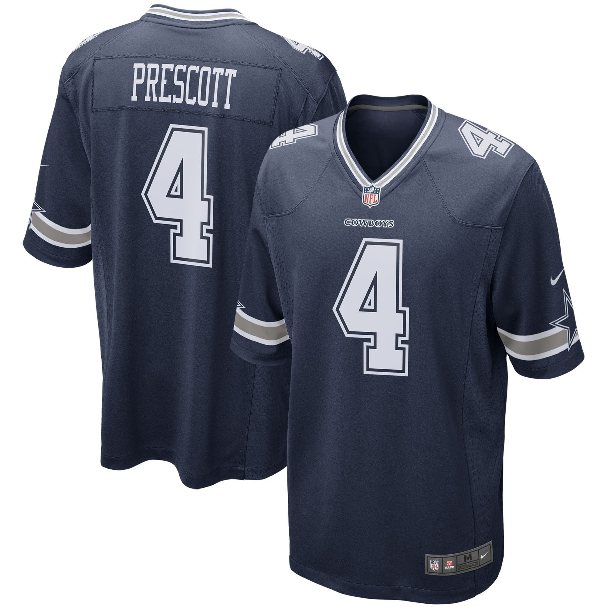 Men's Nike Dak Prescott Navy Dallas Cowboys Game Team Jersey - vstockx