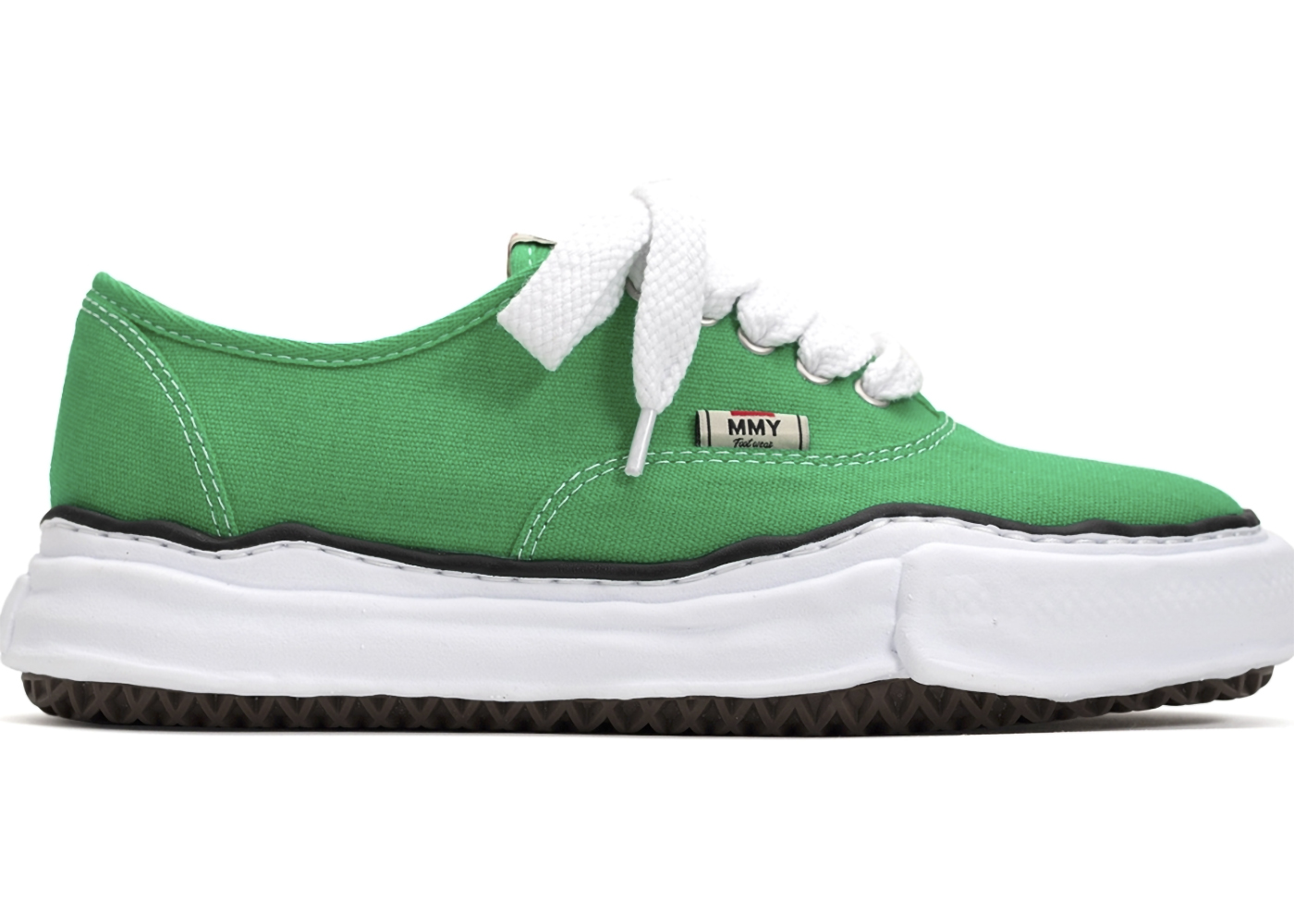 Maison Mihara Yasuhiro Baker OG Sole Canvas Low Green - vstockx