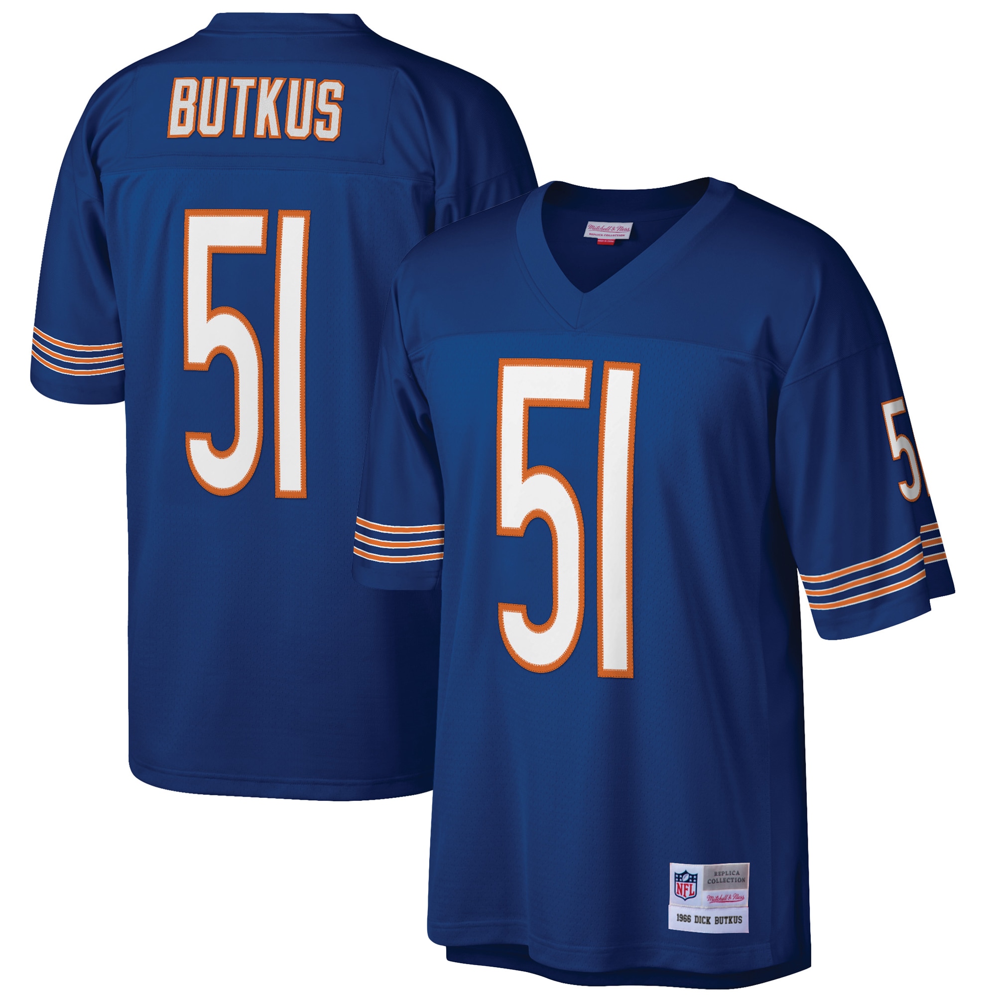 Dick Butkus Chicago Bears Mitchell & Ness Retired Player Legacy Replica Jersey - Navy - vstockx