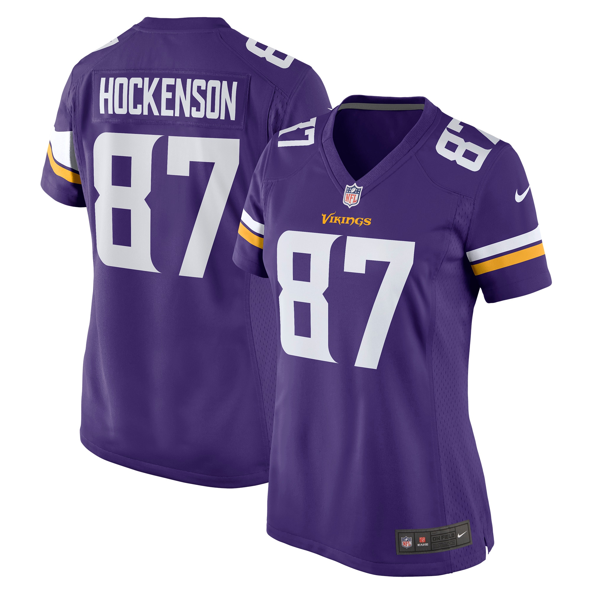 T.J. Hockenson Minnesota Vikings Nike Women's Game Player Jersey - Purple - vstockx