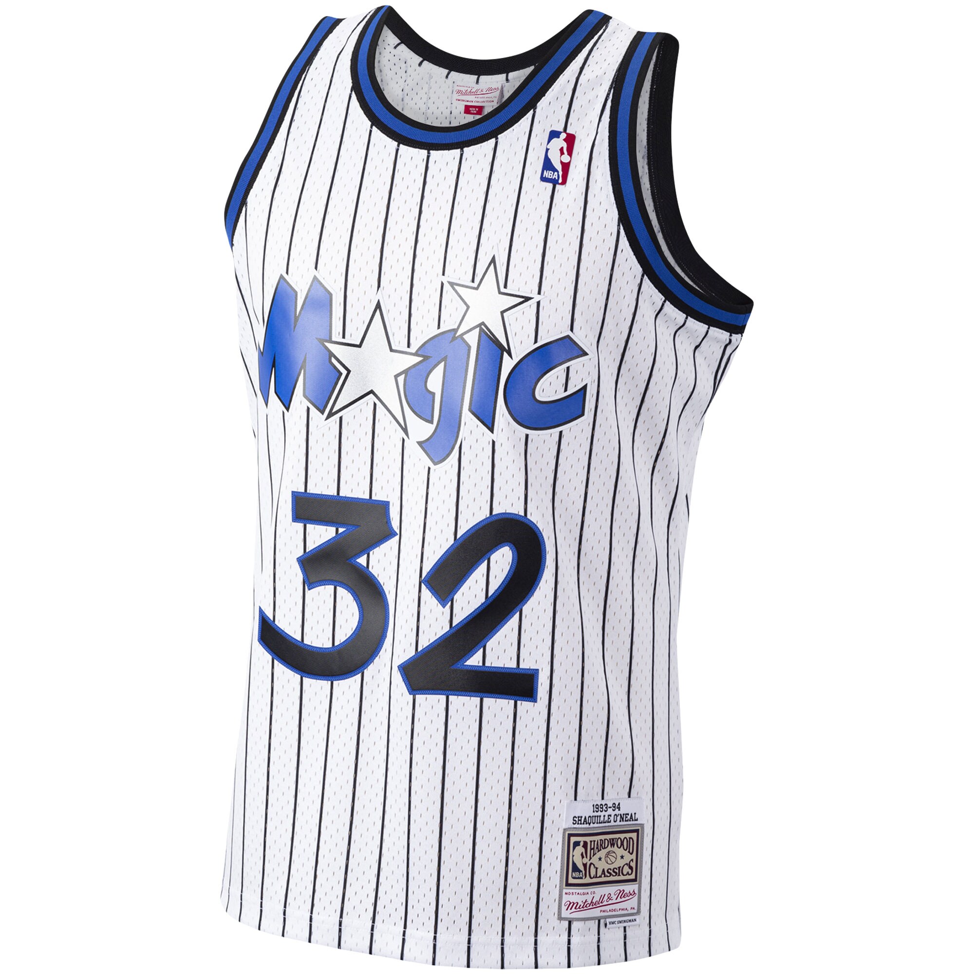 Shaquille O'Neal Orlando Magic Mitchell & Ness Hardwood Classics Swingman Jersey - White - vstockx