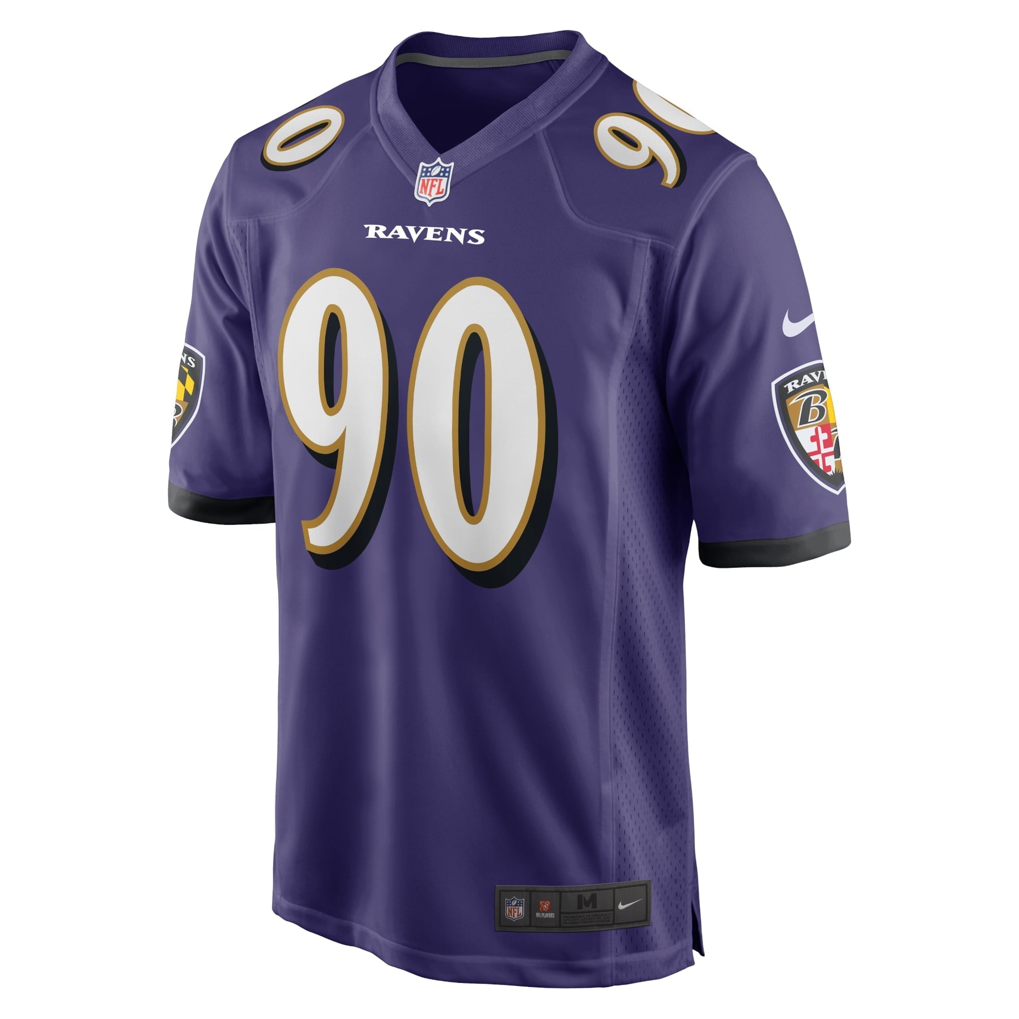 Men's Nike David Ojabo Purple Baltimore Ravens Player Game Jersey - vstockx