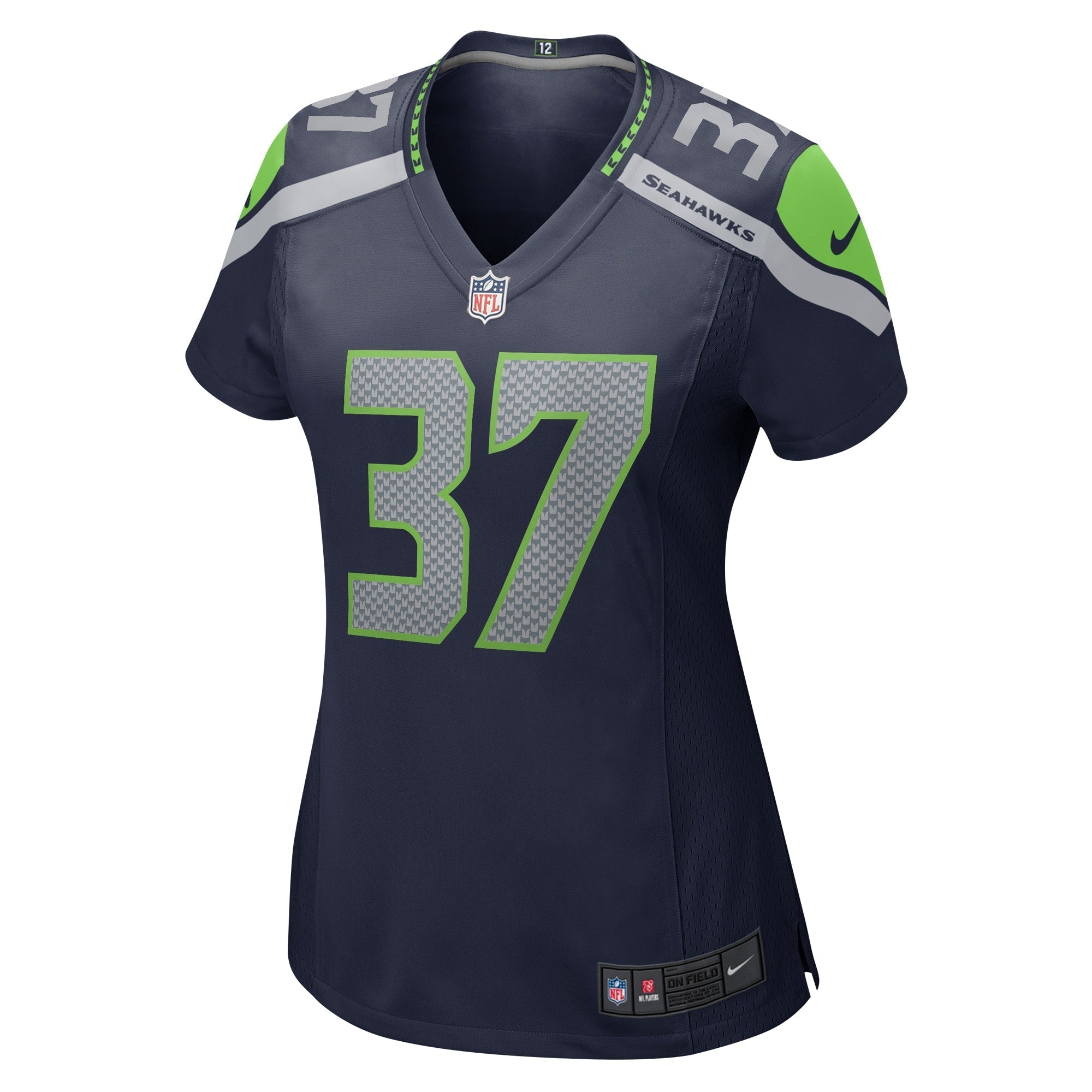 Women's Nike Xavier Crawford College Navy Seattle Seahawks Home Game Player Jersey - vstockx