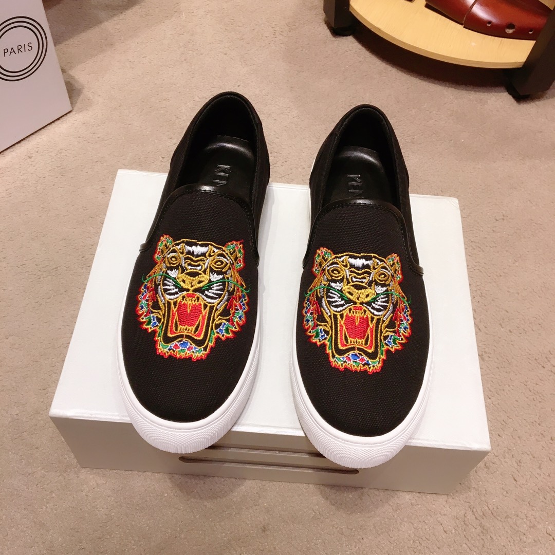 Kenzo K-SKATE Tiger canvas slip-on sneakers 22 - vstockx