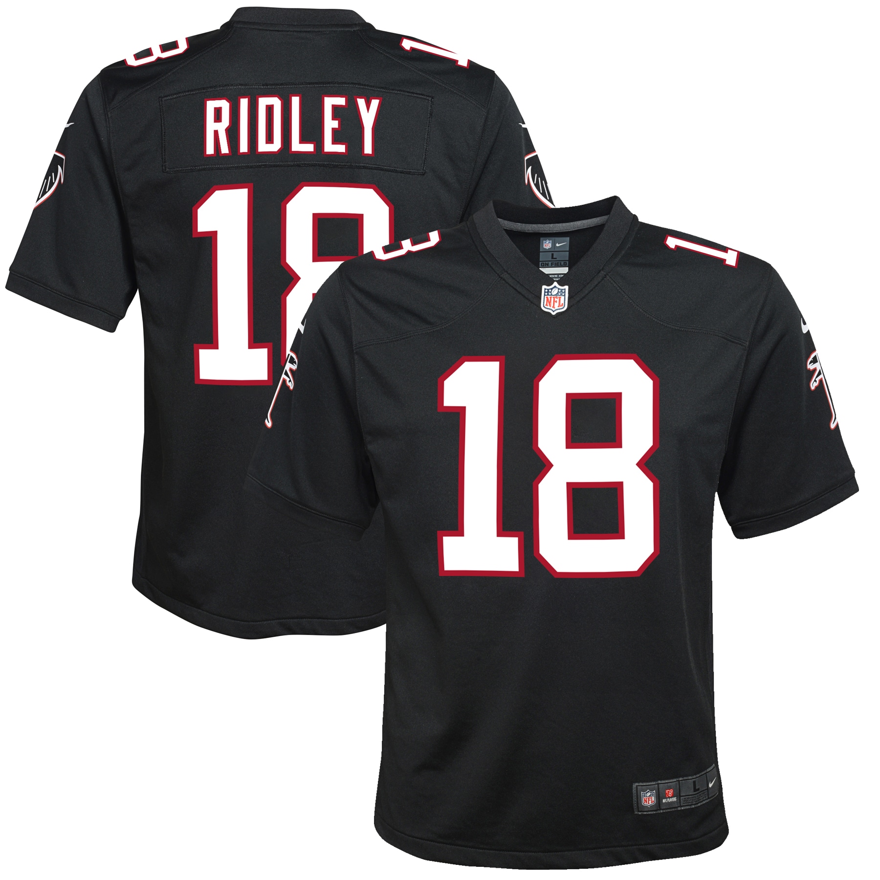 Calvin Ridley Atlanta Falcons Nike Youth Throwback Game Jersey - Black - vstockx