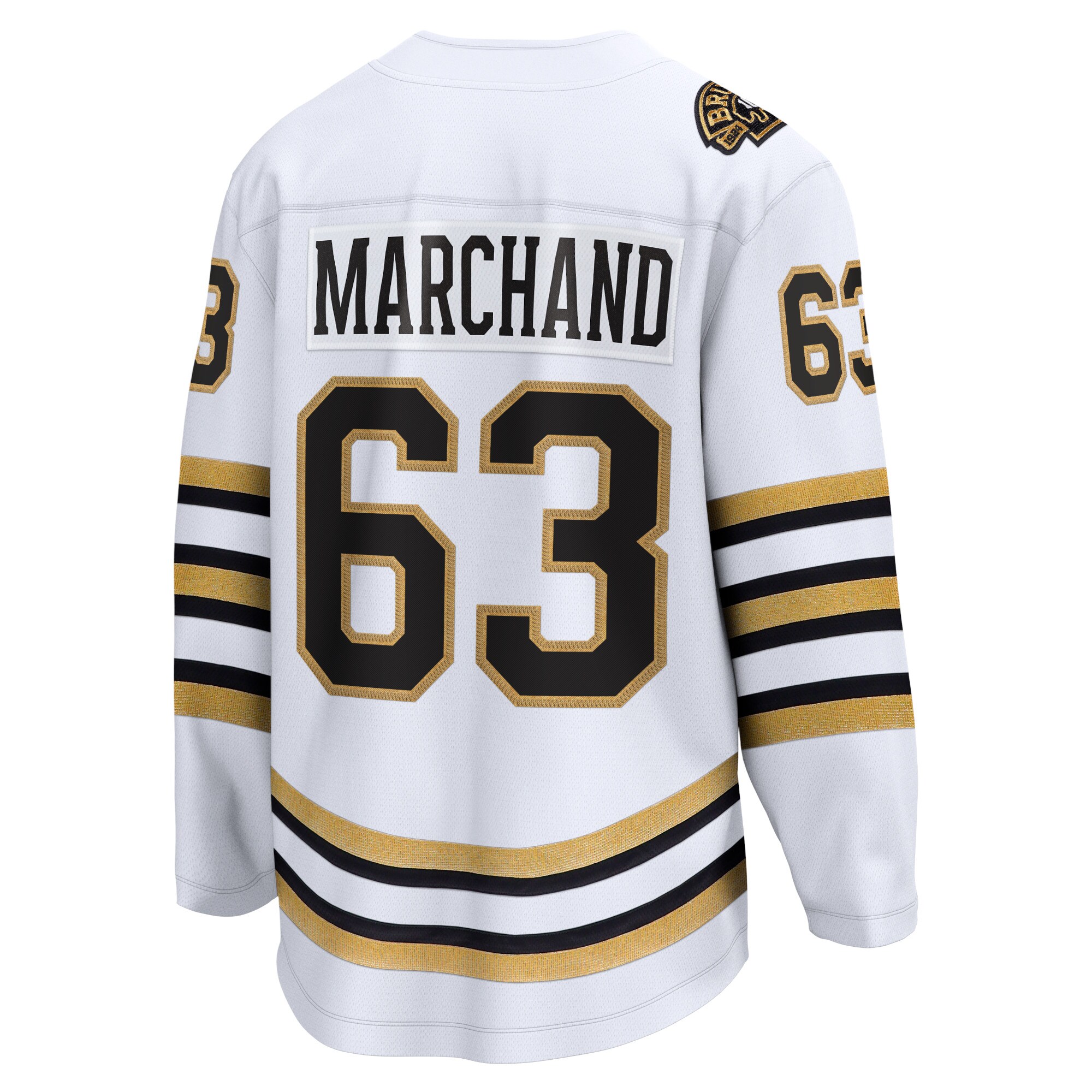 Brad Marchand Boston Bruins Fanatics Branded 100th Anniversary Premier Breakaway Player Jersey - White - vstockx