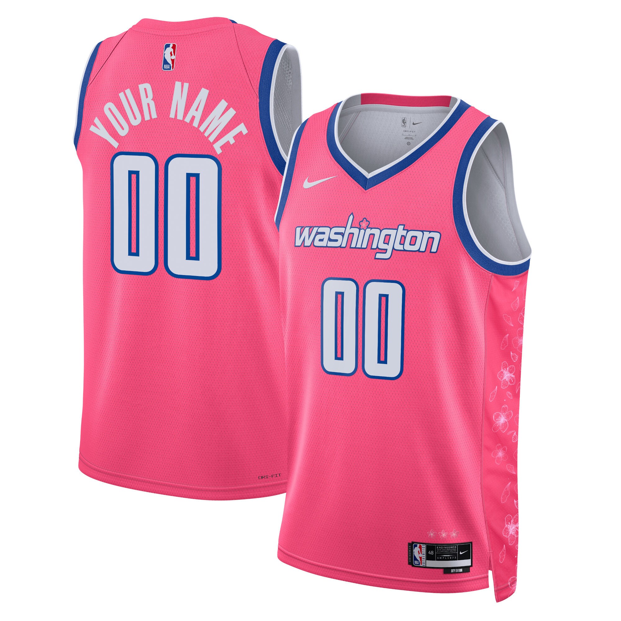 Washington Wizards Nike Unisex 2022/23 Swingman Custom Jersey - City Edition - Pink - vstockx