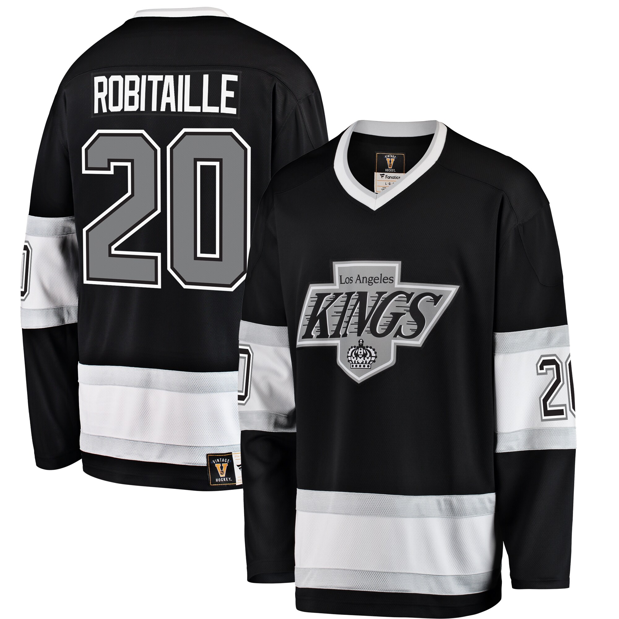 Luc Robitaille Los Angeles Kings Fanatics Branded Premier Breakaway Retired Player Jersey - Black - vstockx