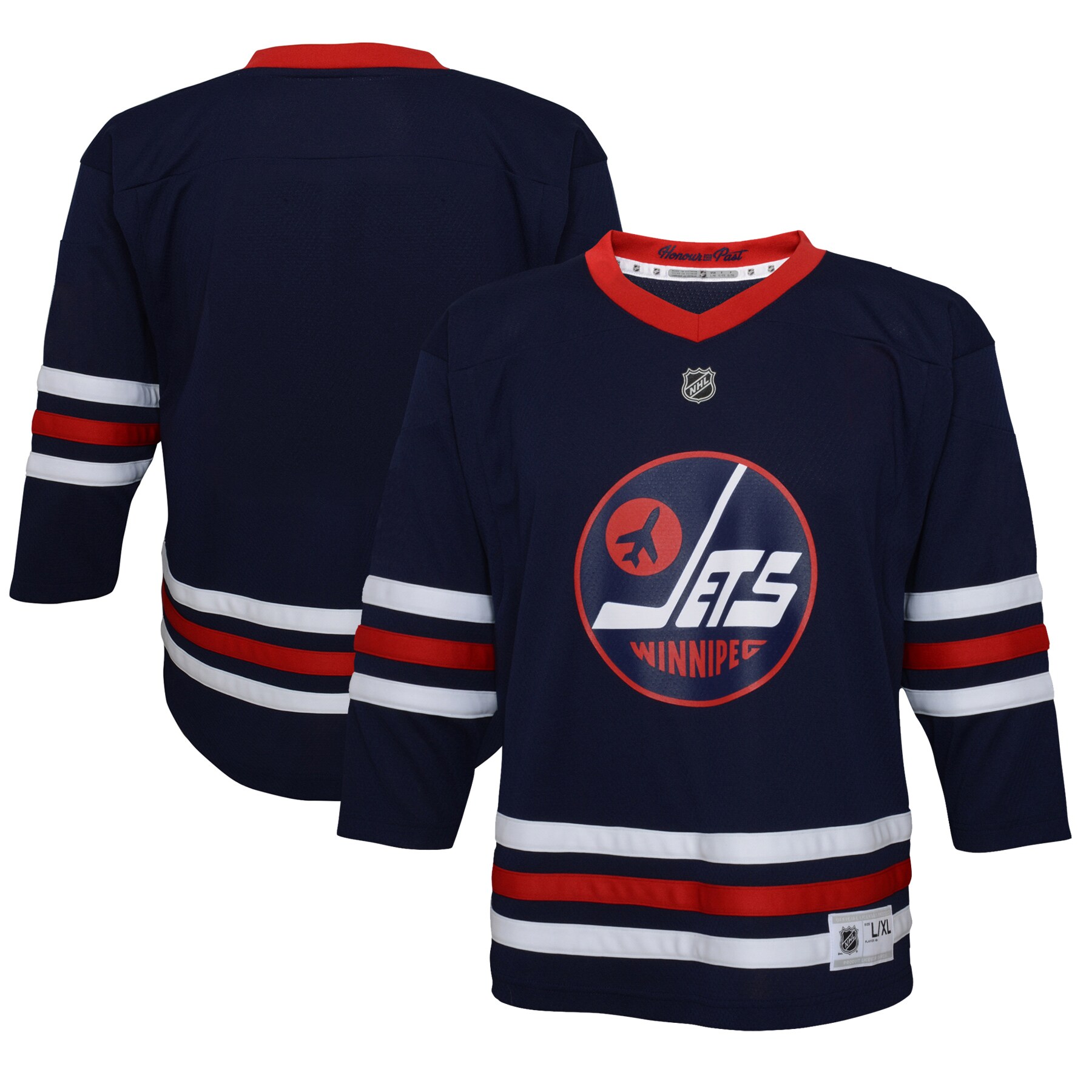 Winnipeg Jets Toddler 2021/22 Alternate Replica Jersey - Navy - vstockx