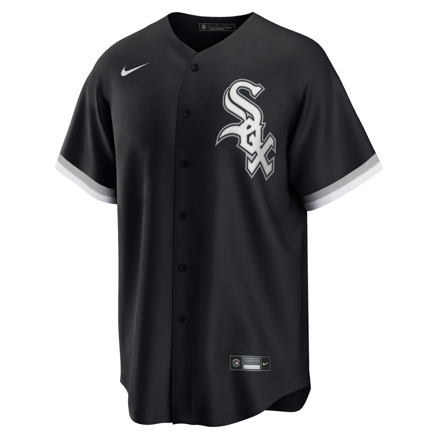Men's Chicago White Sox Yoan Moncada Black Alternate Replica Player Name Jersey - vstockx