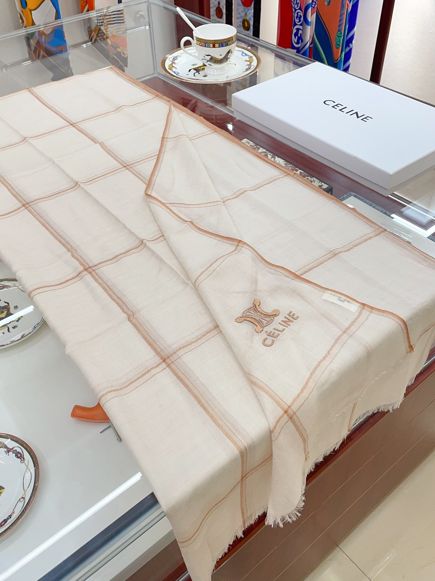 Streetwear Scarf CELINE 328848 SIZE:80*200cm - vstockx