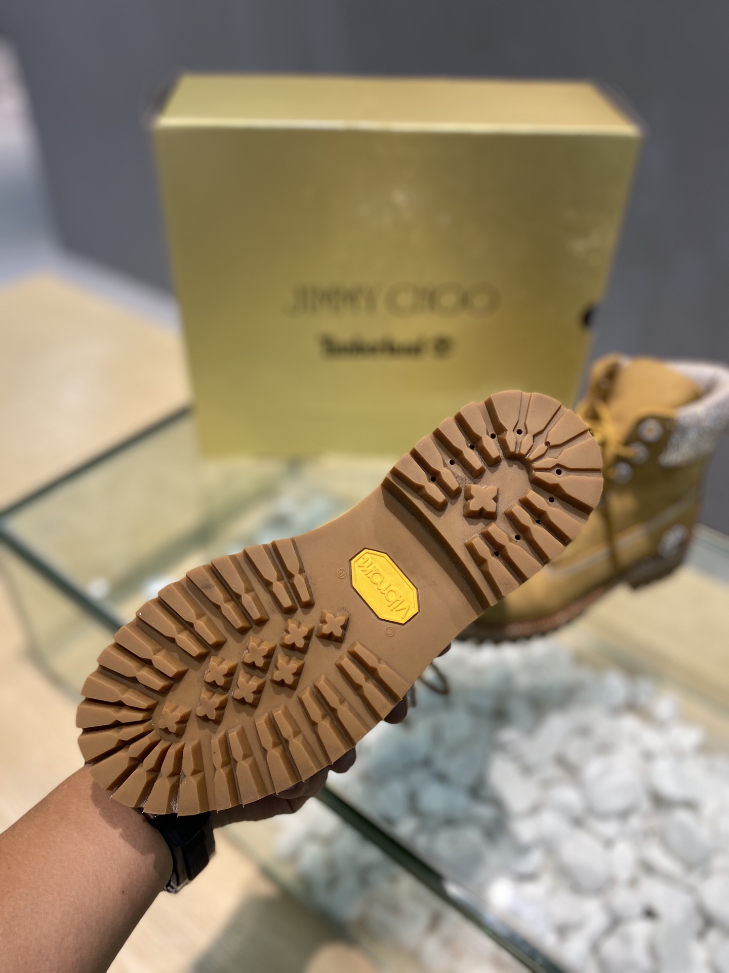 Timberland JIMMY CHOO Martin Boots - vstockx