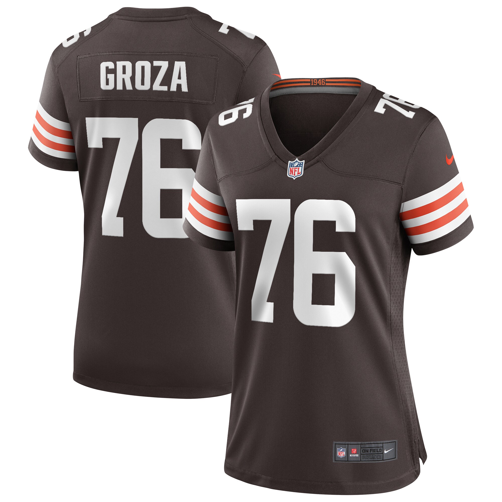 Lou Groza Cleveland Browns Nike Women's Game Retired Player Jersey - Brown - vstockx