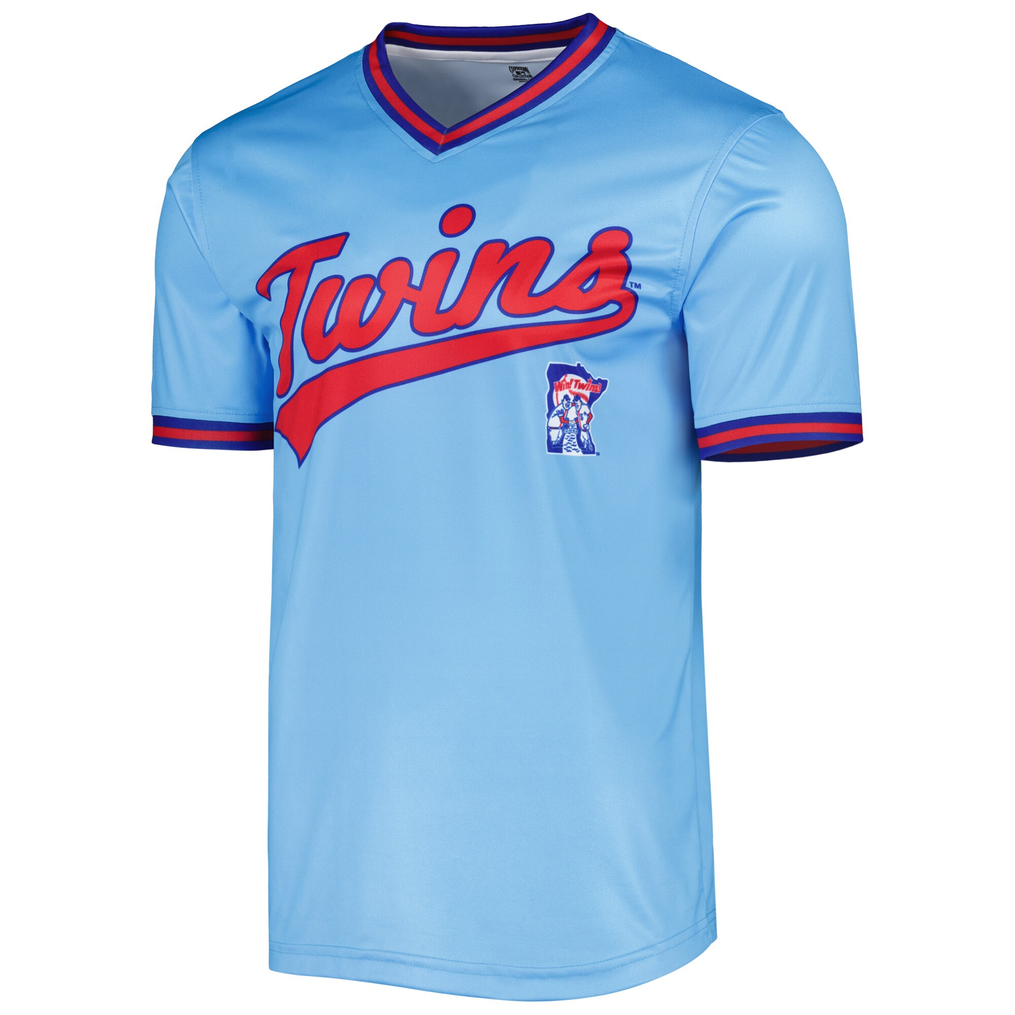 Minnesota Twins Stitches Cooperstown Collection Team Jersey - Light Blue - vstockx
