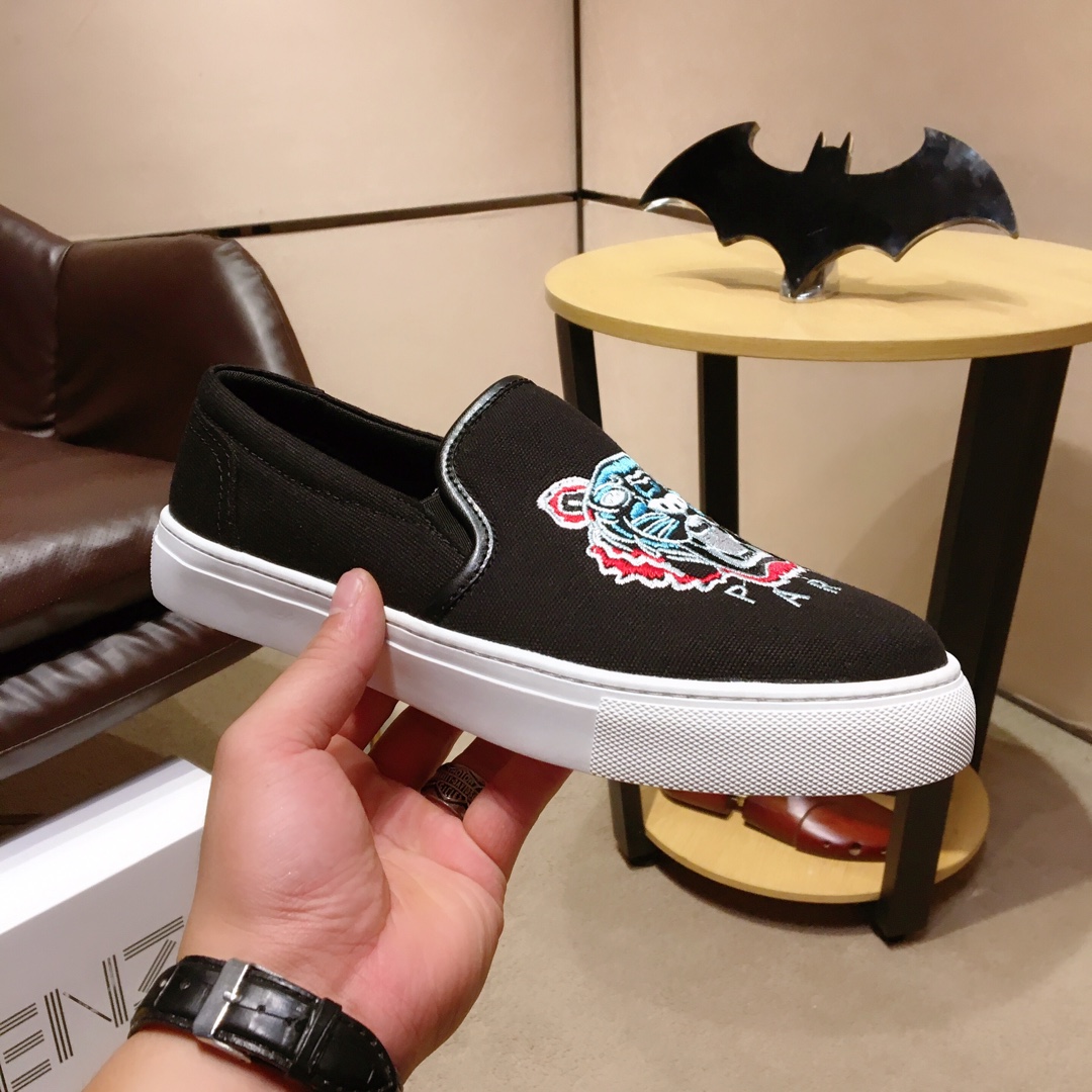 Kenzo K-SKATE Tiger canvas slip-on sneakers 23 - vstockx