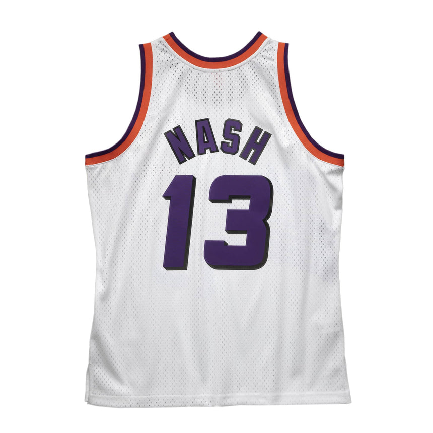 Men's Phoenix Suns Steve Nash Mitchell & Ness White 1996-97 Hardwood Classics Swingman Jersey - vstockx