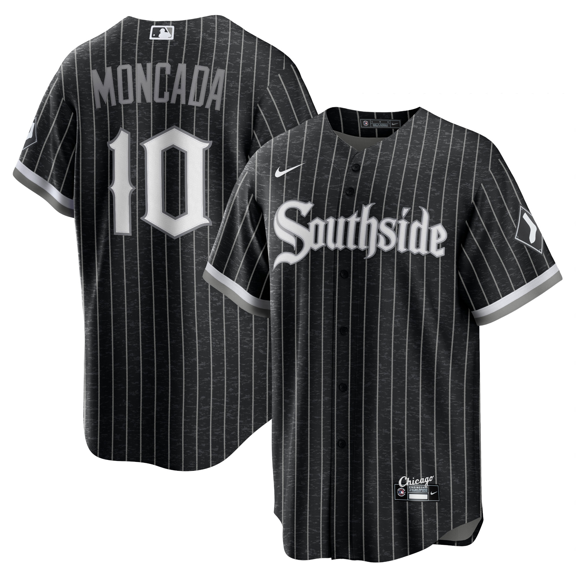Yoan Moncada Chicago White Sox Nike City Connect Replica Player Jersey - Black - vstockx