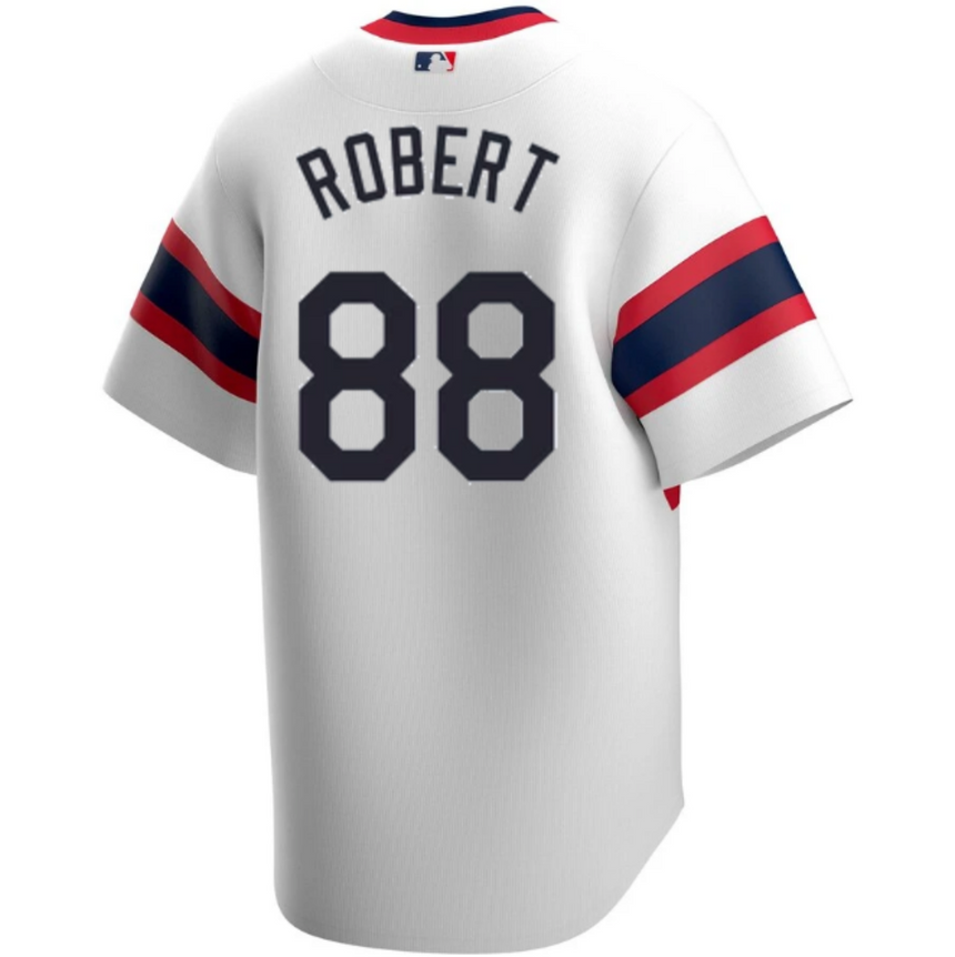 Men's Luis Robert Chicago White Sox 1983 Alternate White Premium Stitch Replica Jersey - vstockx