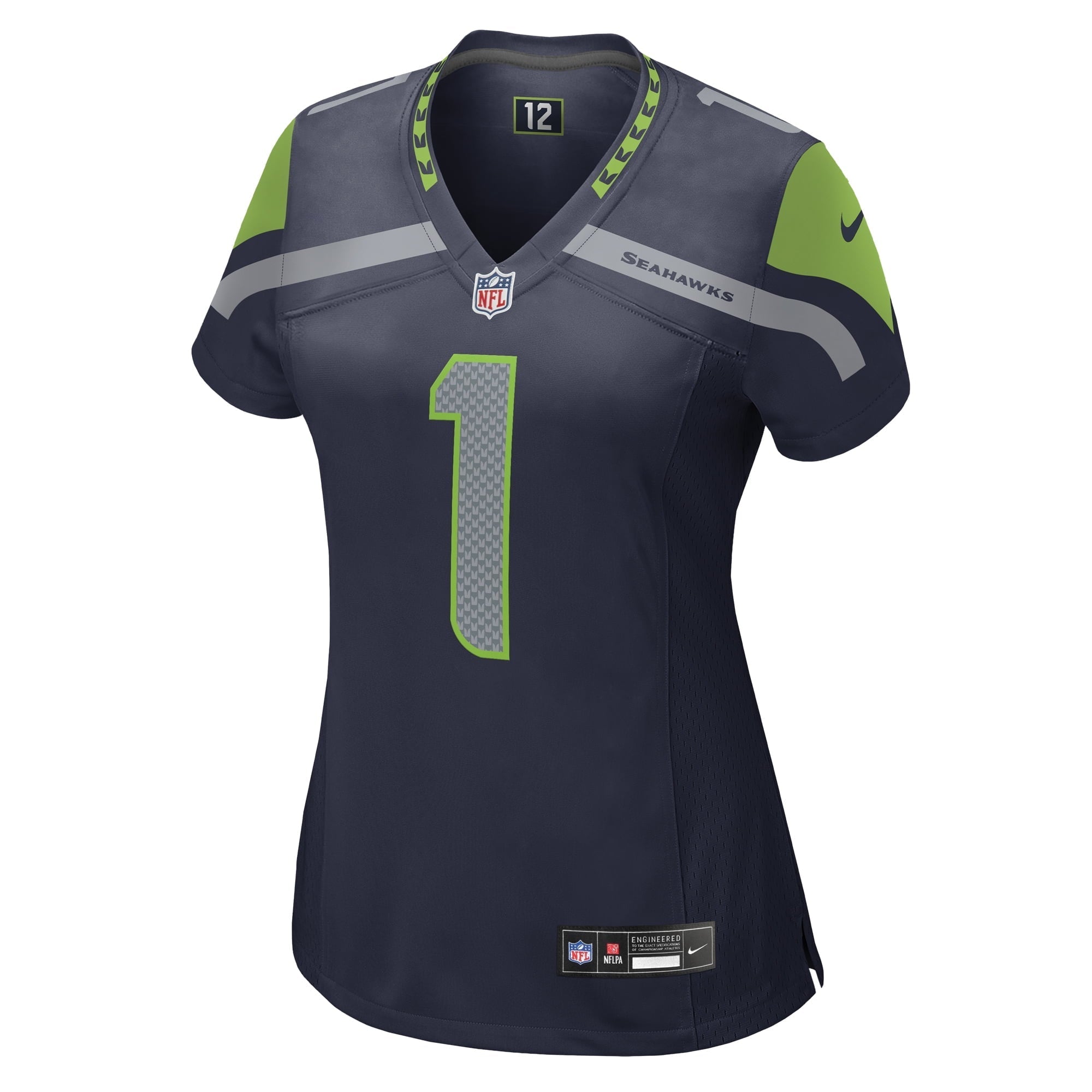 Women's Nike Number 1 Mom College Navy Seattle Seahawks Game Jersey - vstockx