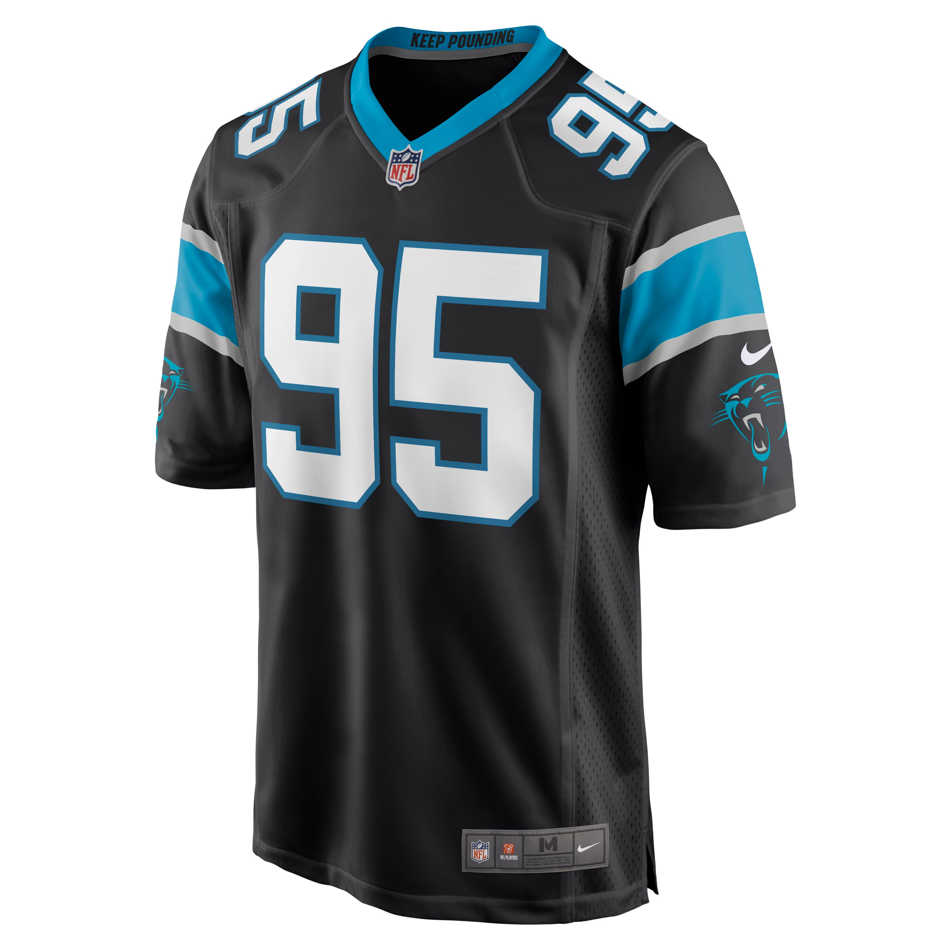 Derrick Brown Carolina Panthers Nike Player Game Jersey - Black - vstockx