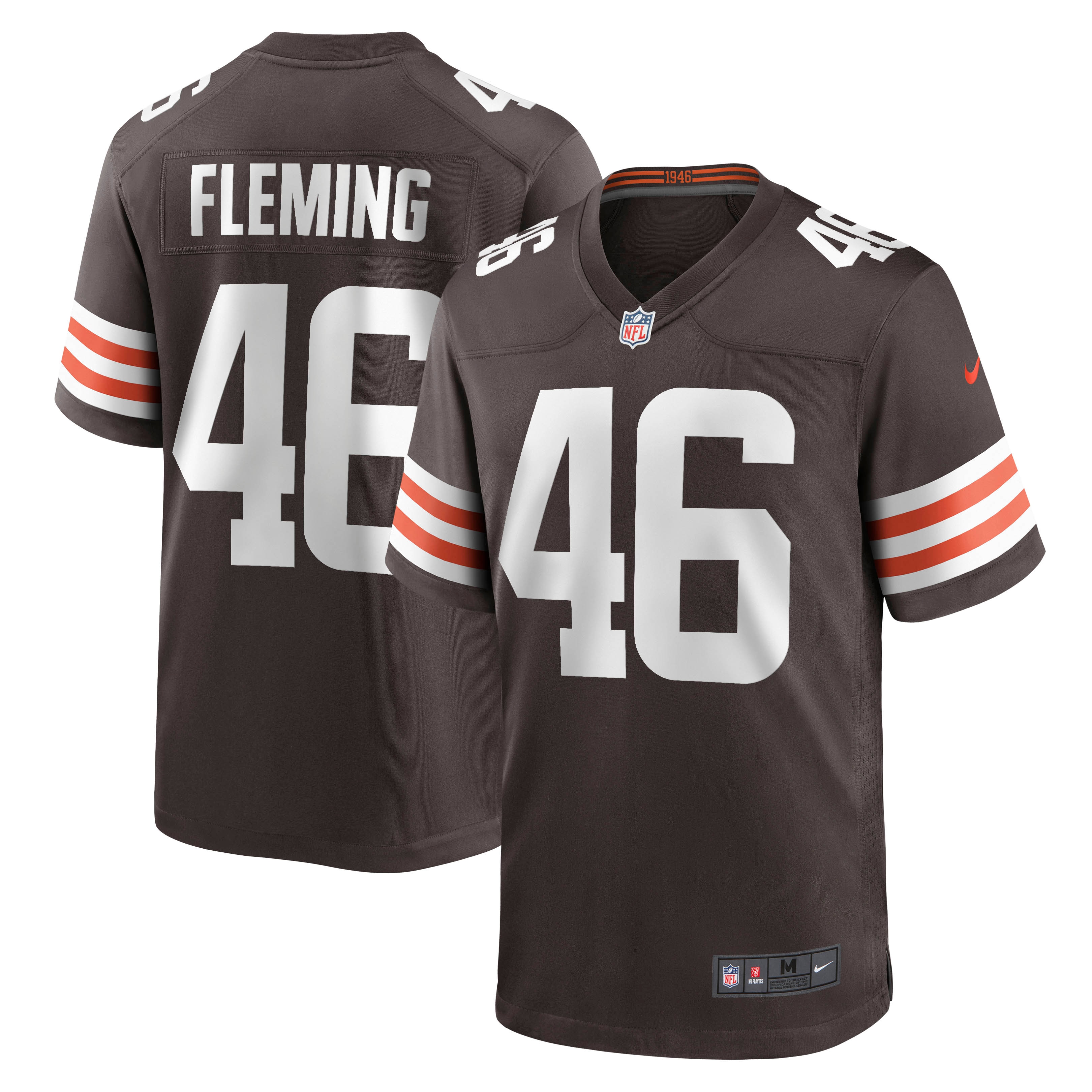 Don Fleming Cleveland Browns Nike Retired Player Jersey - Brown - vstockx
