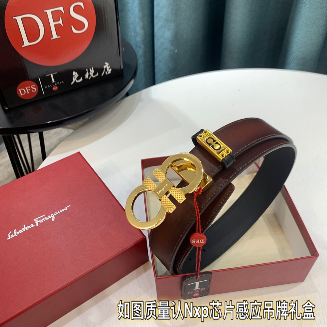 Streetwear Belt Ferragamo 319424 size:3.5cm - vstockx