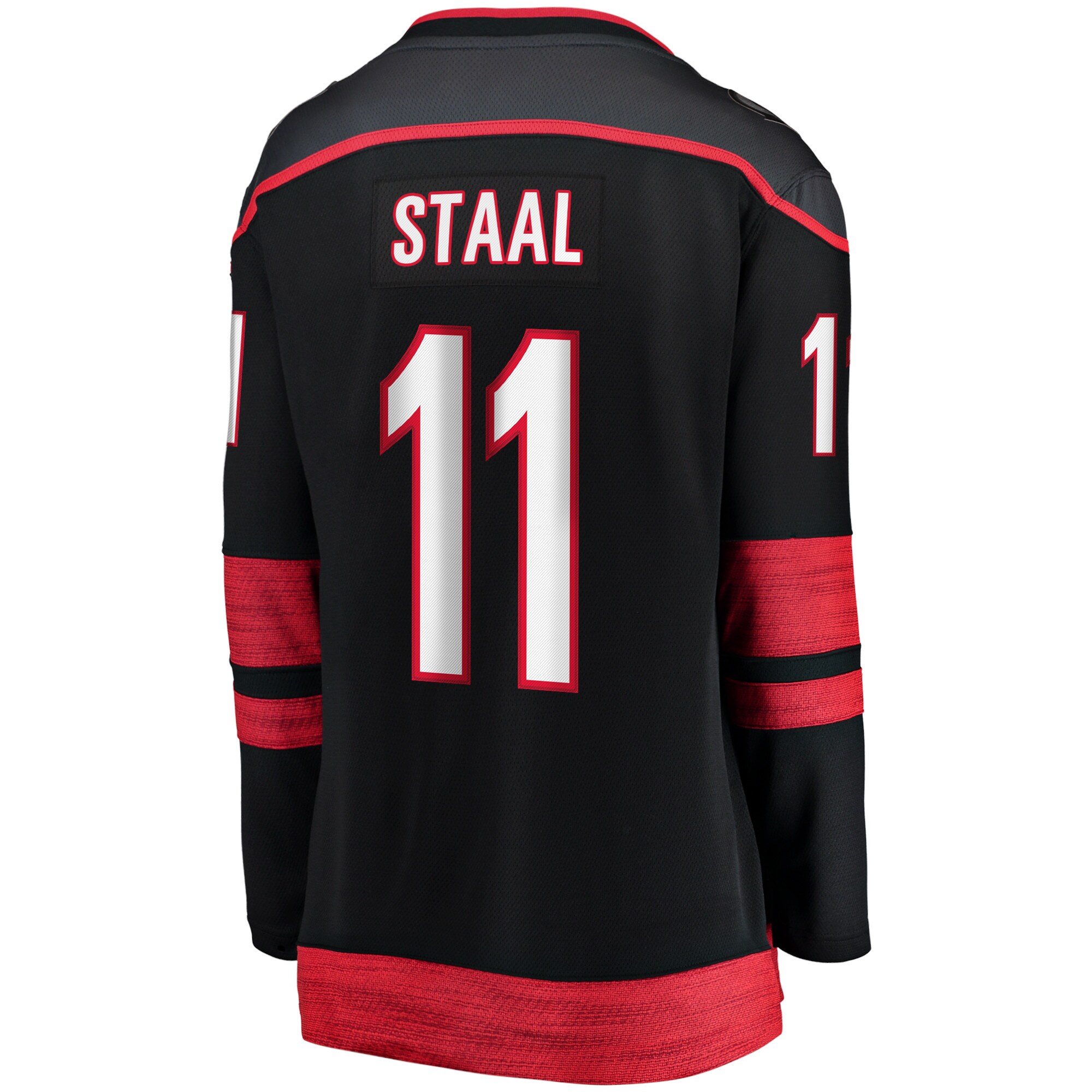 Jordans Staal Carolina Hurricanes Fanatics Branded Women's Home Captain Patch Breakaway Player Jersey - Black - vstockx