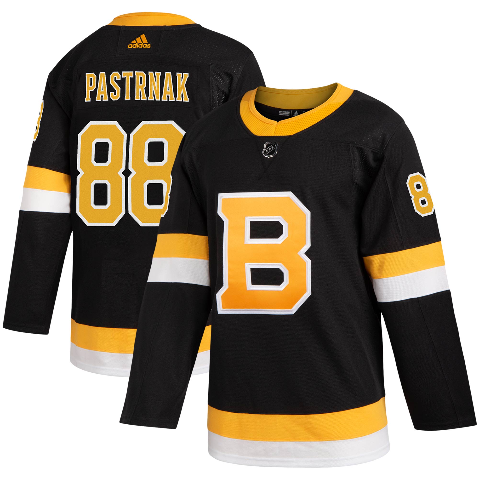 David Pastrnak Boston Bruins adidas Alternate Authentic Player Jersey - Black - vstockx