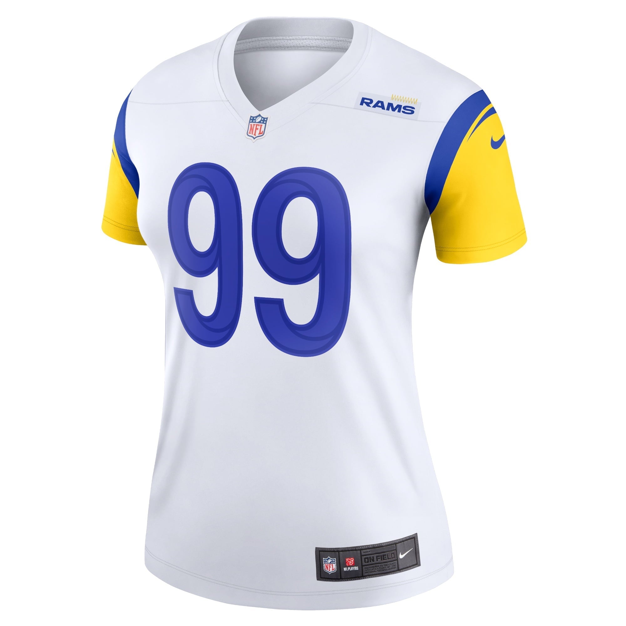 Women's Nike Aaron Donald White Los Angeles Rams Legend Jersey - vstockx