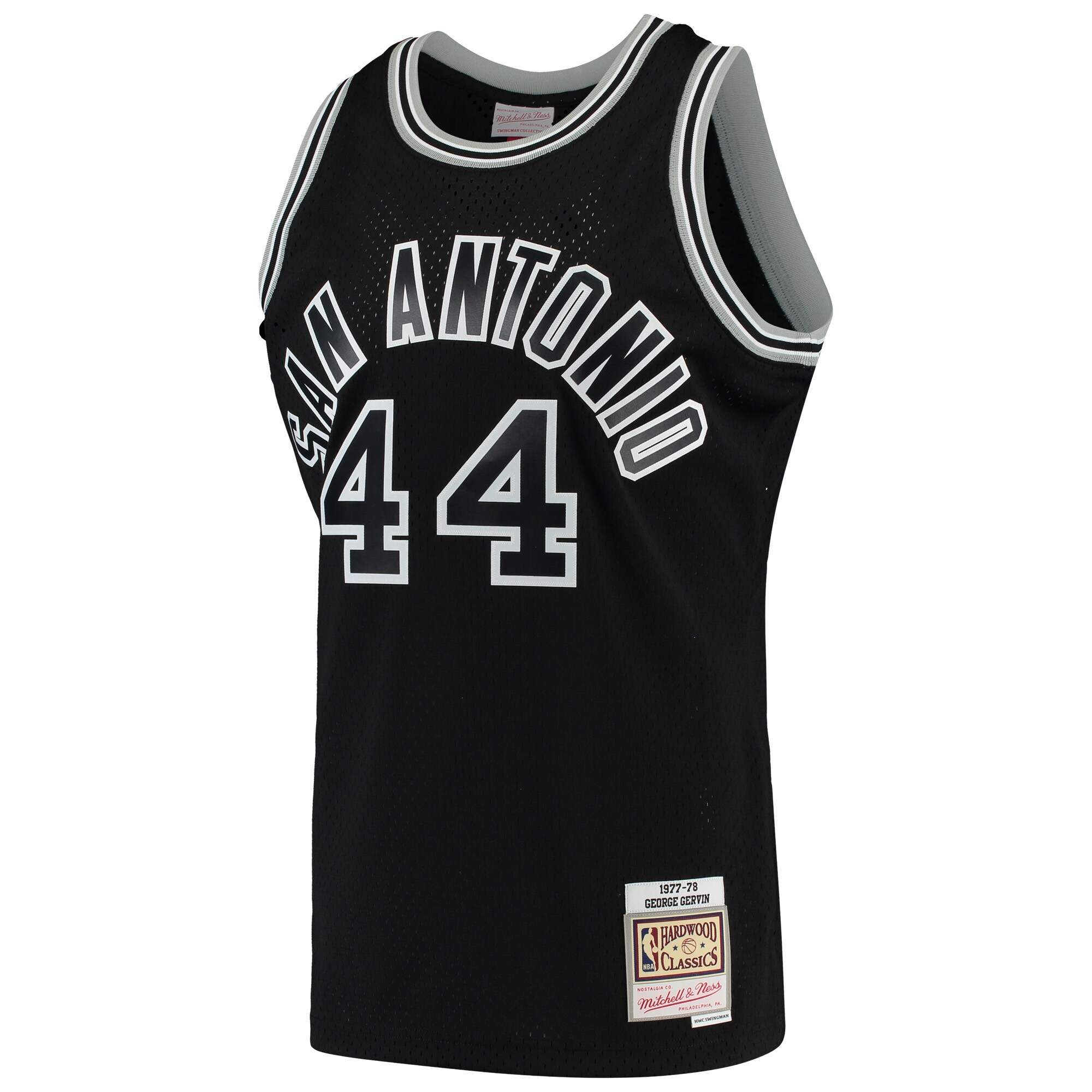 George Gervin San Antonio Spurs Mitchell & Ness Hardwood Classics Swingman Jersey - Black - vstockx
