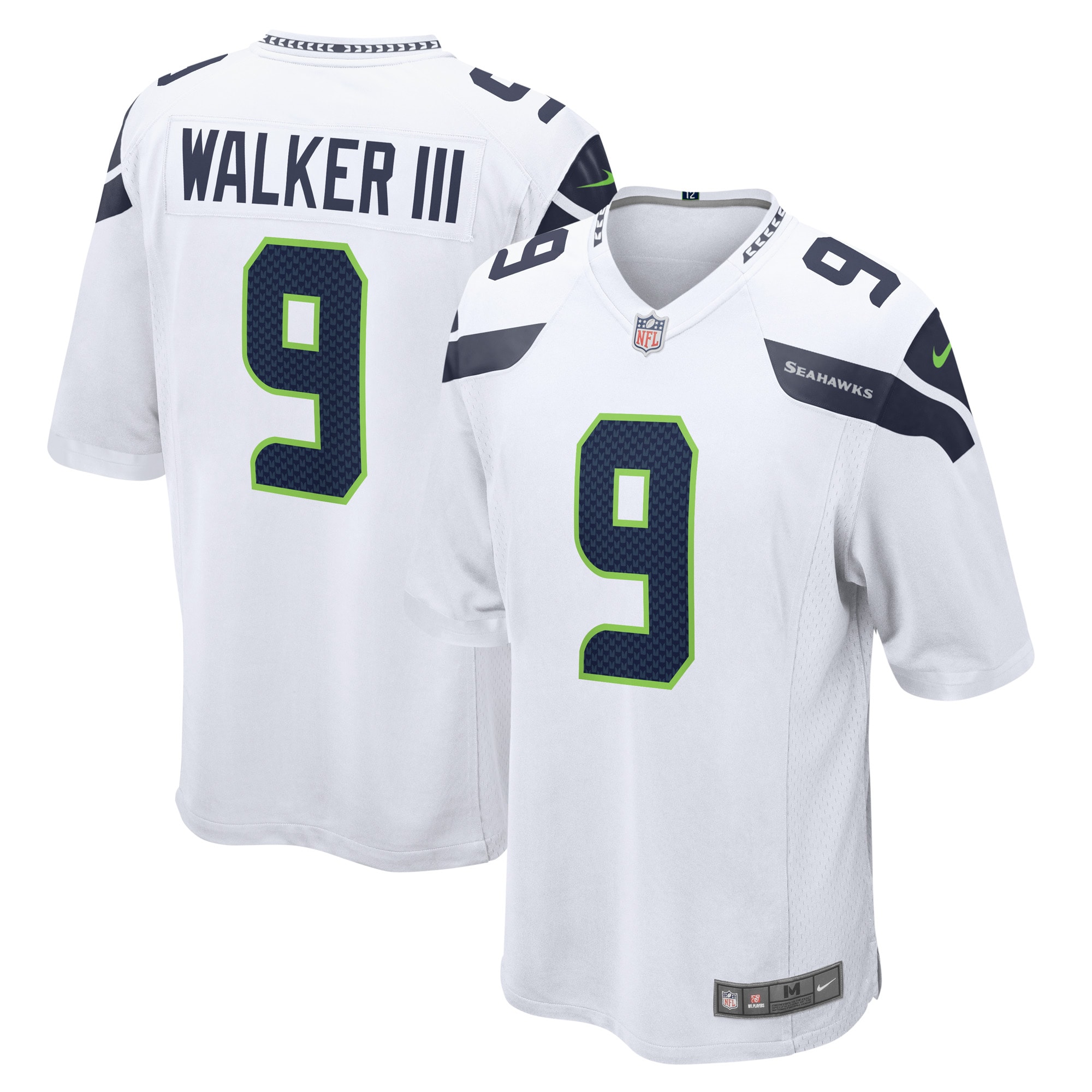 Kenneth Walker III Seattle Seahawks Nike Away Game Player Jersey - White - vstockx