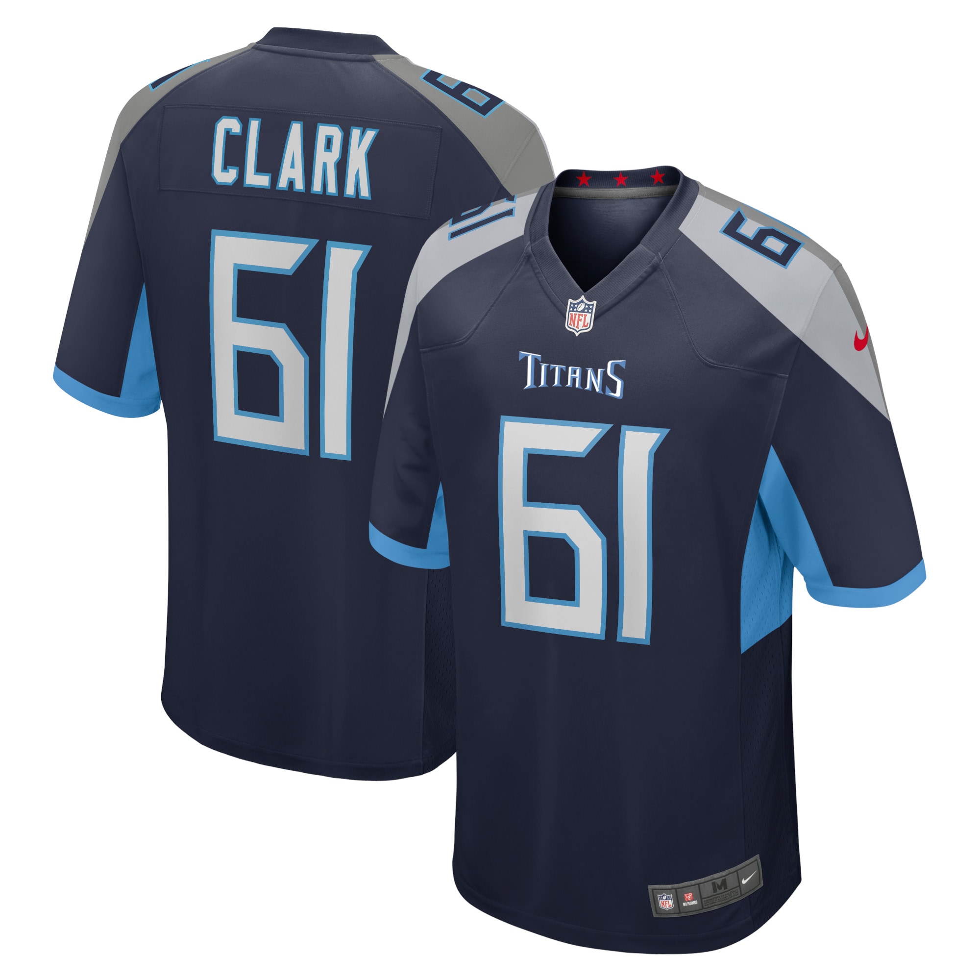 Le'Raven Clark Tennessee Titans Nike Home Game Player Jersey - Navy - vstockx