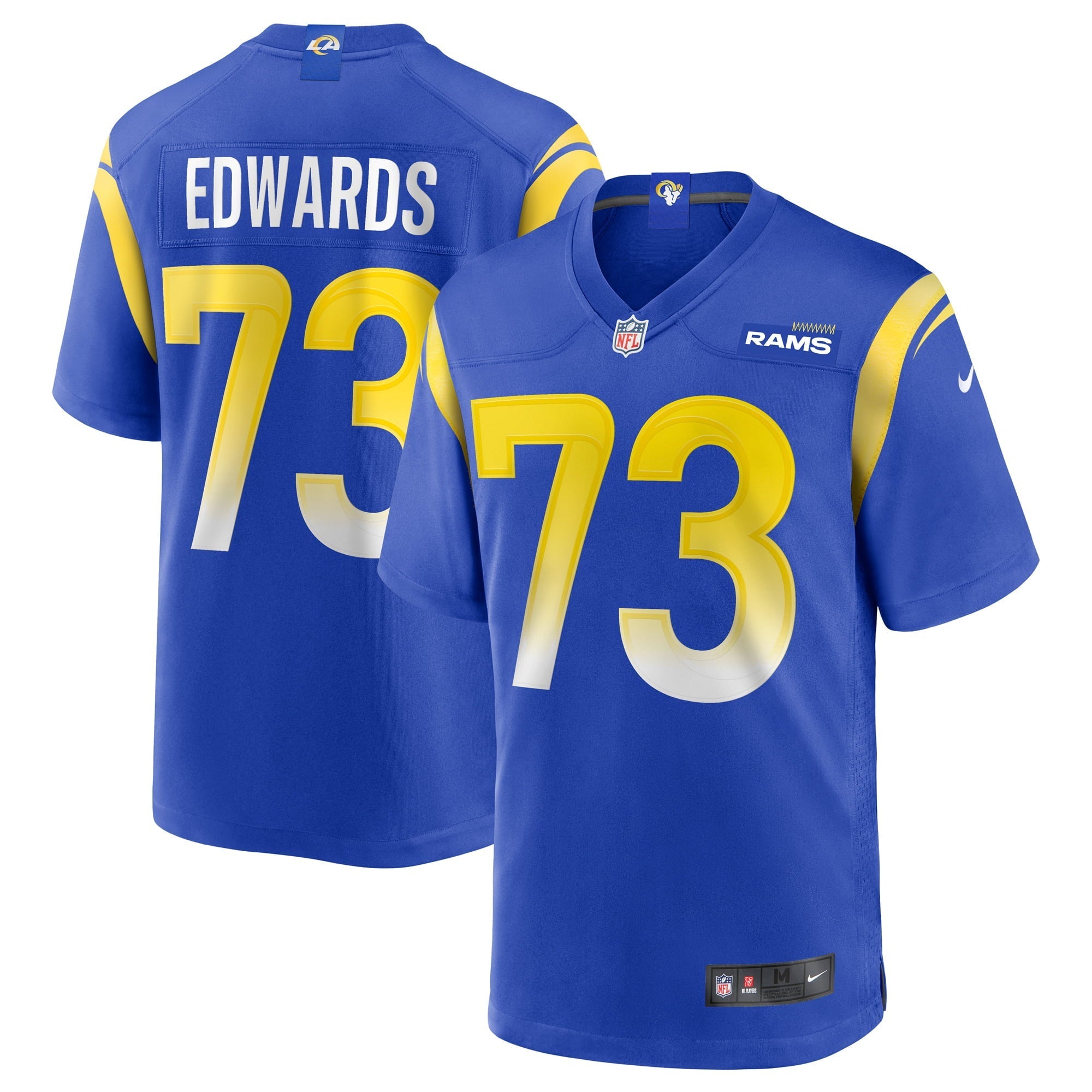 Men's Nike David Edwards Royal Los Angeles Rams Game Jersey - vstockx