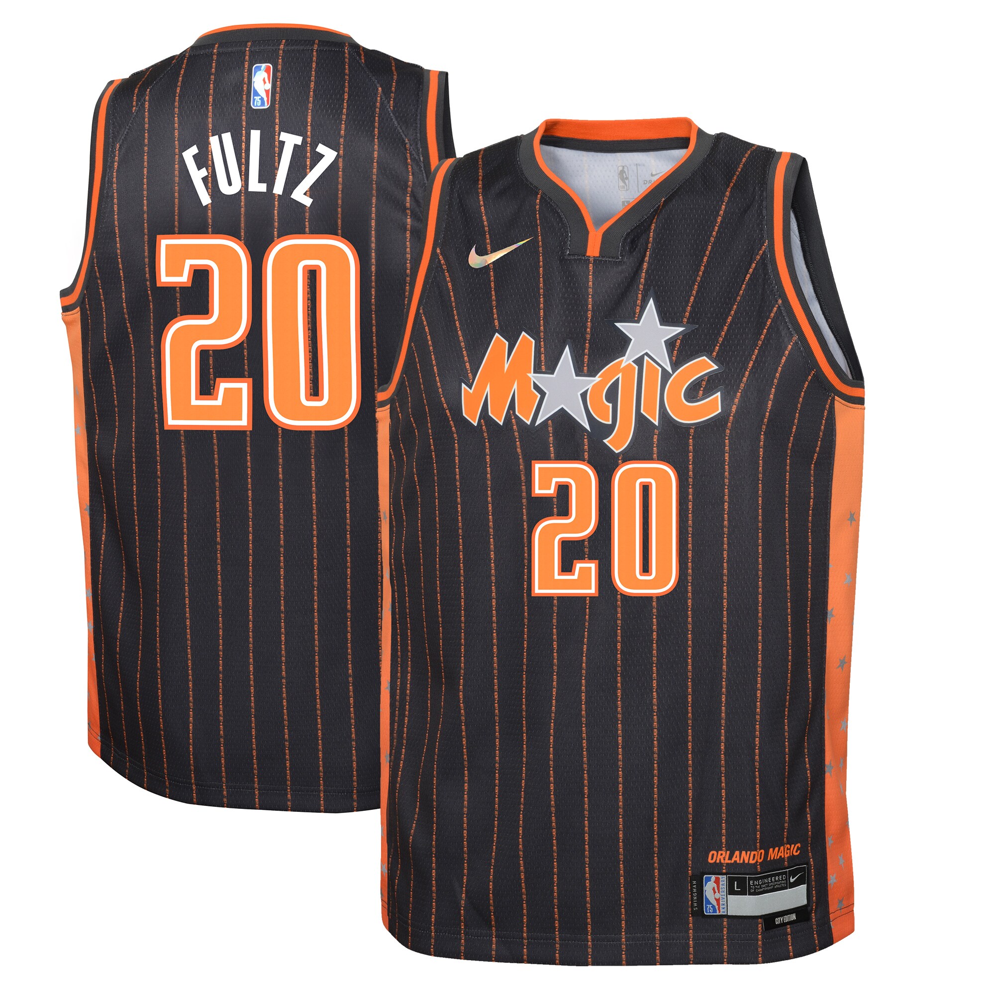 Markelle Fultz Orlando Magic Nike Youth 2021/22 Swingman Jersey - City Edition - Anthracite - vstockx