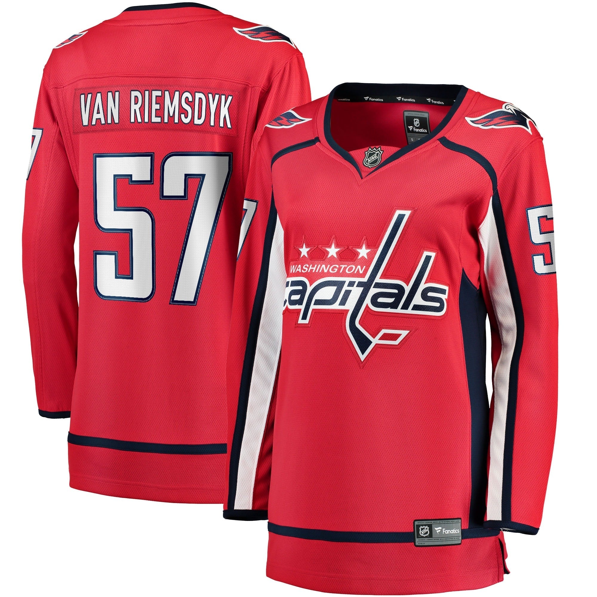 Women's Fanatics Branded Trevor van Riemsdyk Red Washington Capitals Home Breakaway Jersey - vstockx