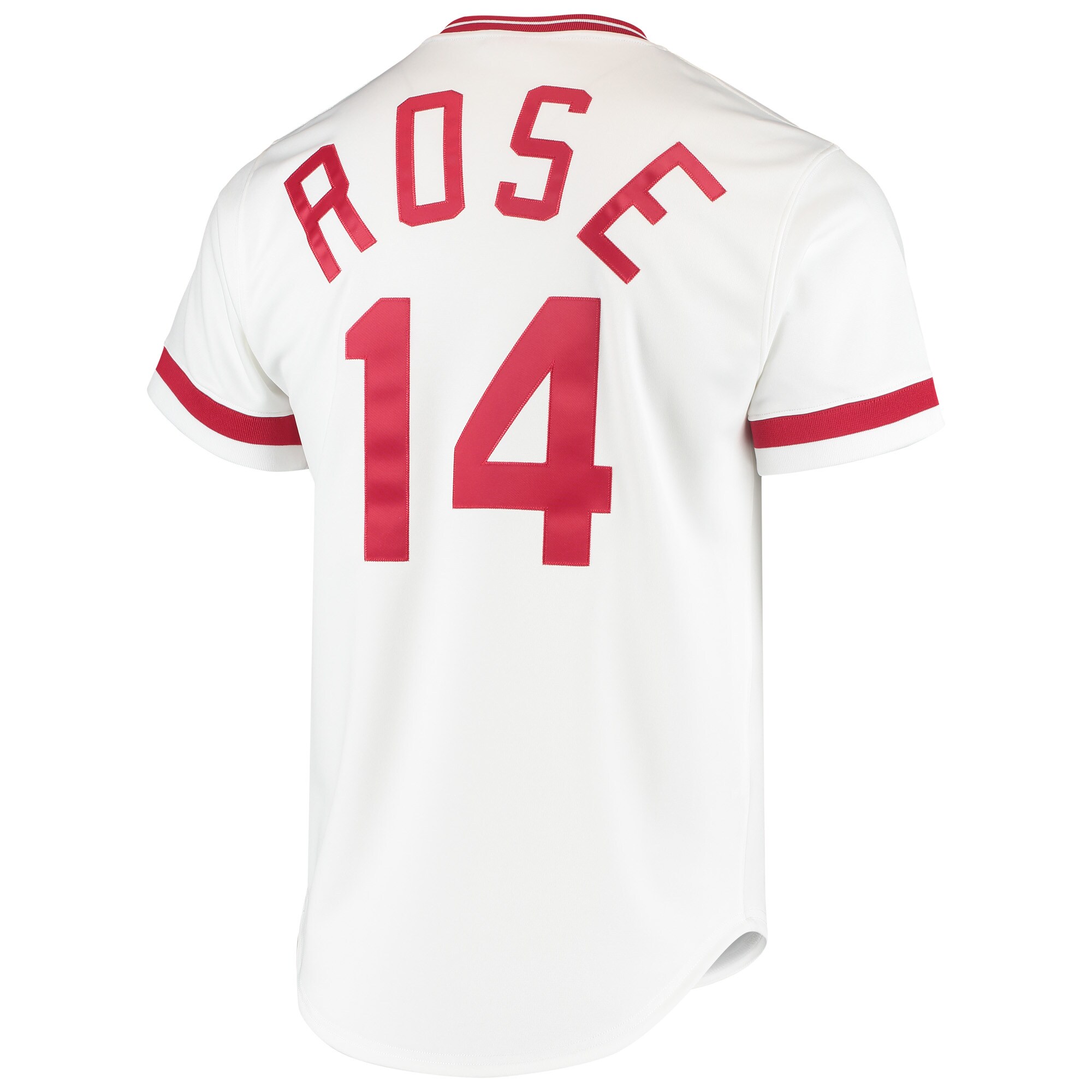 Pete Rose Cincinnati Reds Mitchell & Ness Cooperstown Collection Authentic Jersey - White - vstockx