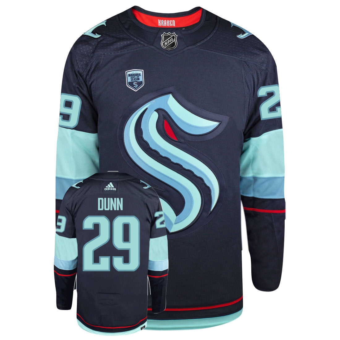 Vince Dunn Seattle Kraken Adidas Primegreen Authentic NHL Hockey Jersey - vstockx