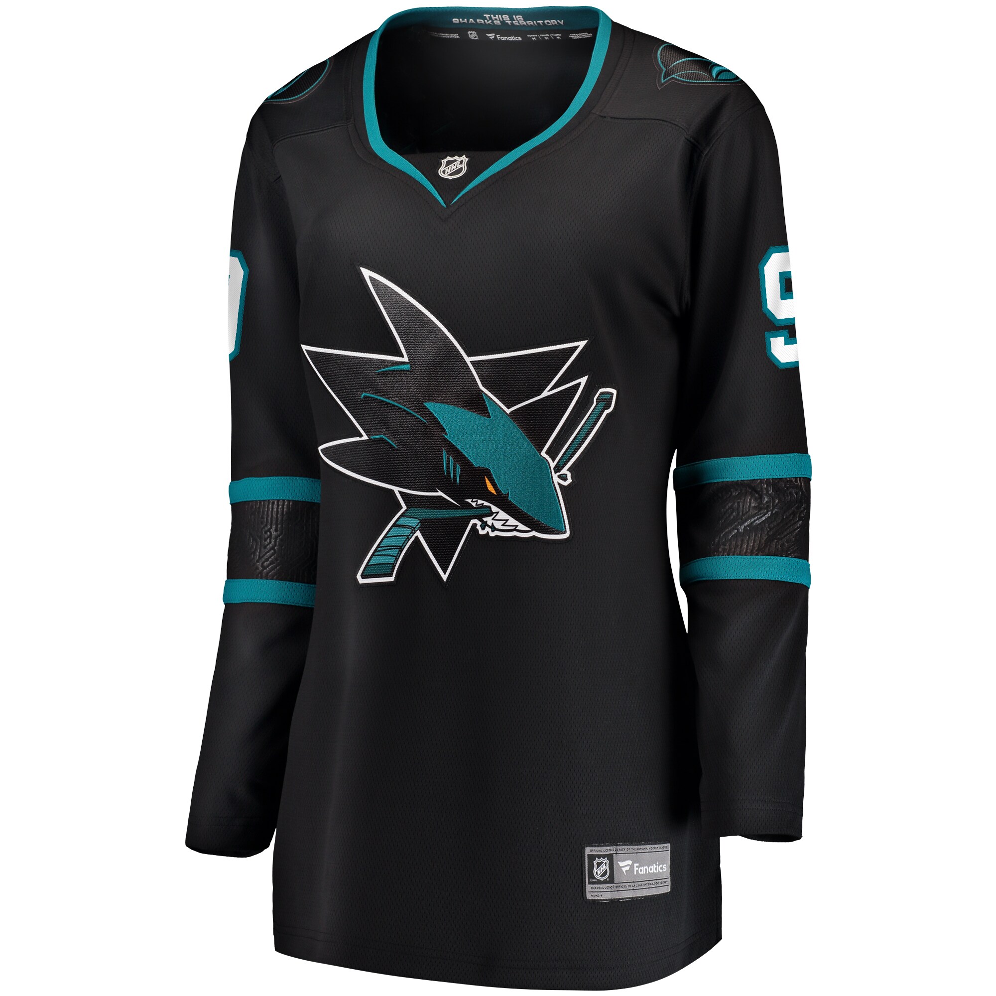 Evander Kane San Jose Sharks Fanatics Branded Women's Alternate Premier Breakaway Jersey - Black - vstockx
