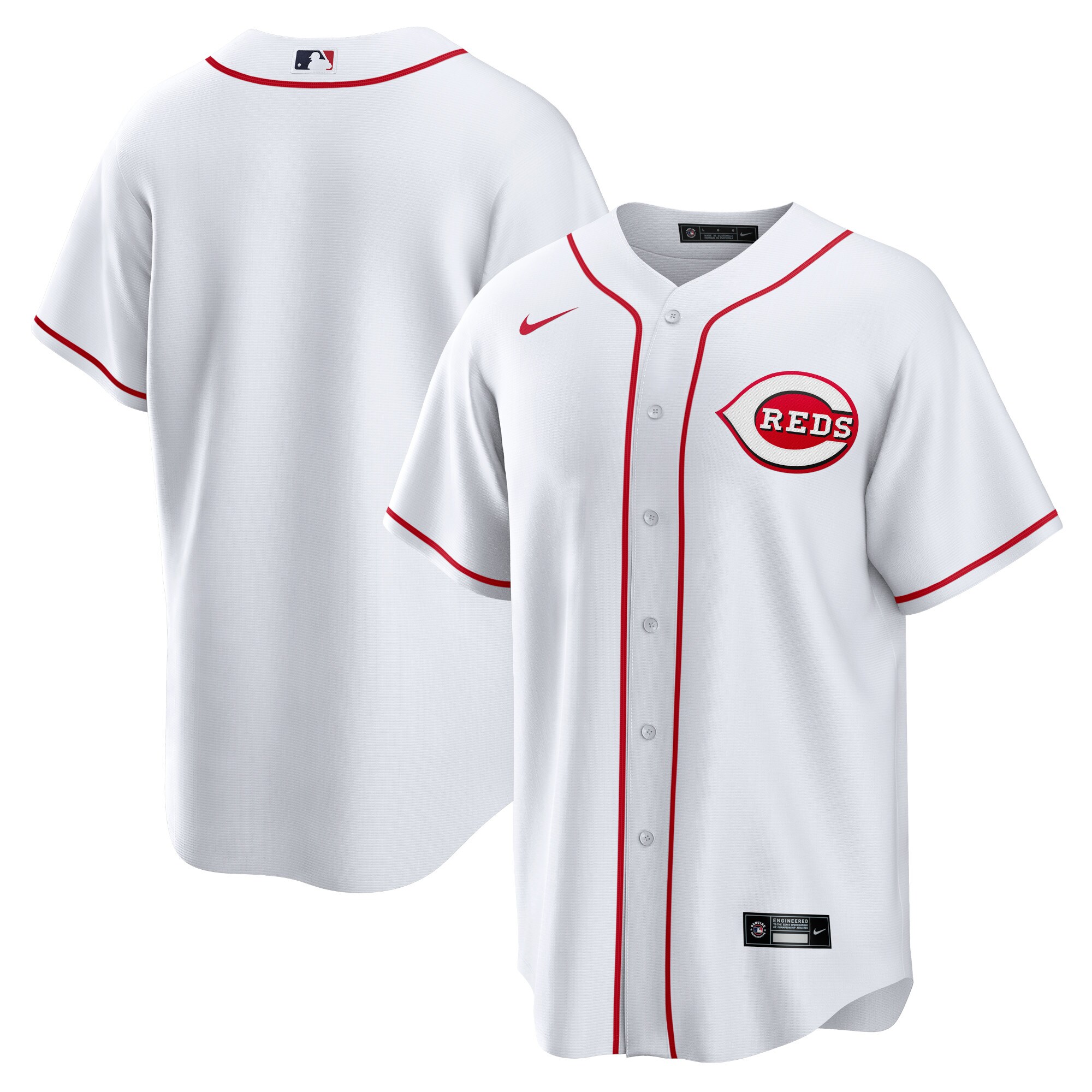 Cincinnati Reds Nike Home Blank Replica Jersey - White - vstockx