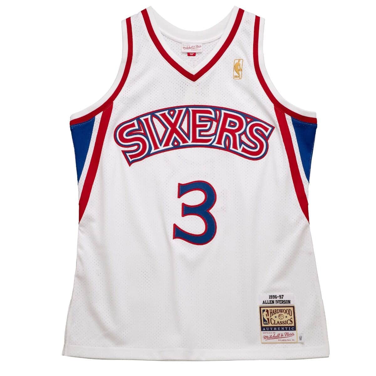 Authentic Allen Iverson Philadelphia 76ers 1996-97 Jersey - vstockx