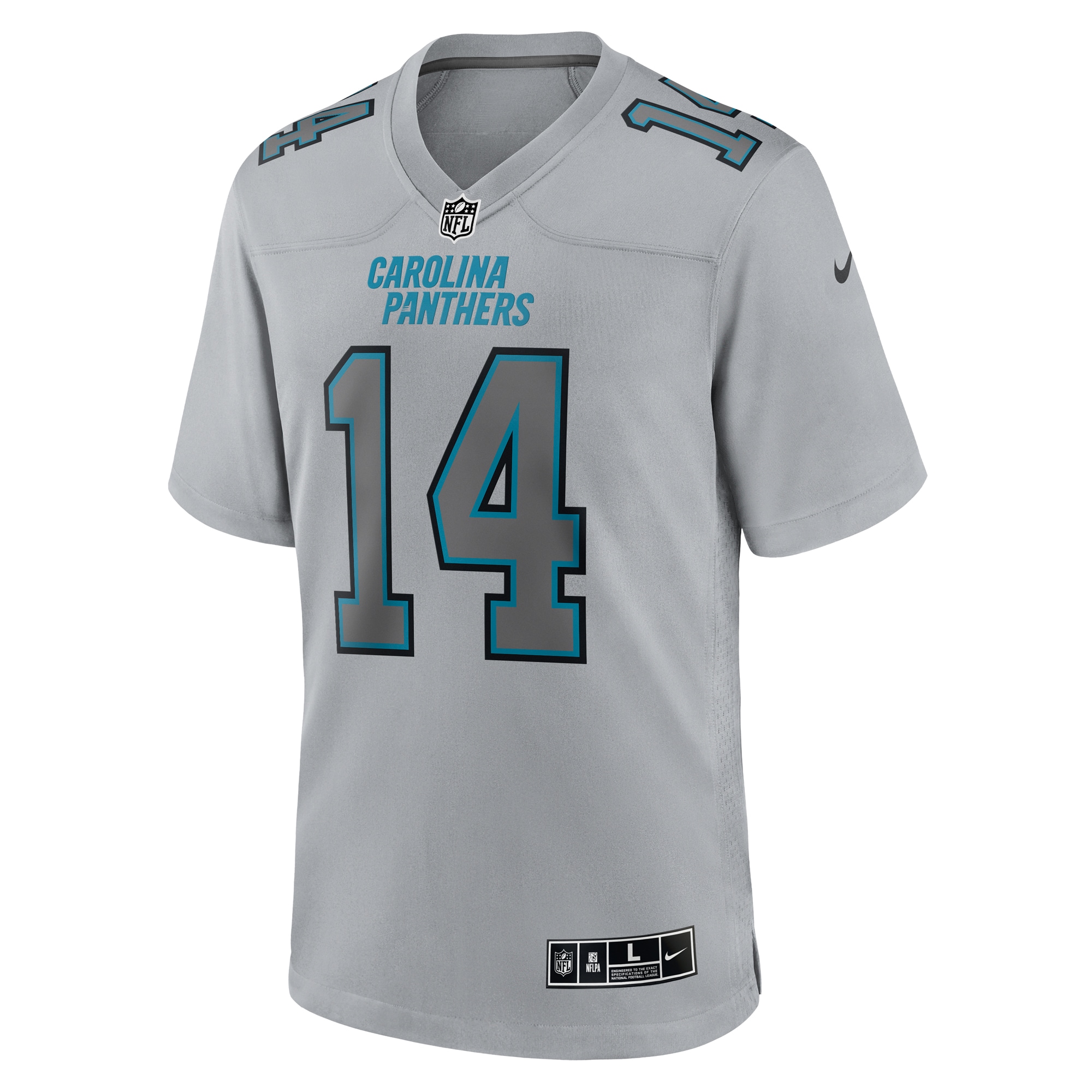 Sam Darnold Carolina Panthers Nike Atmosphere Fashion Game Jersey - Gray - vstockx