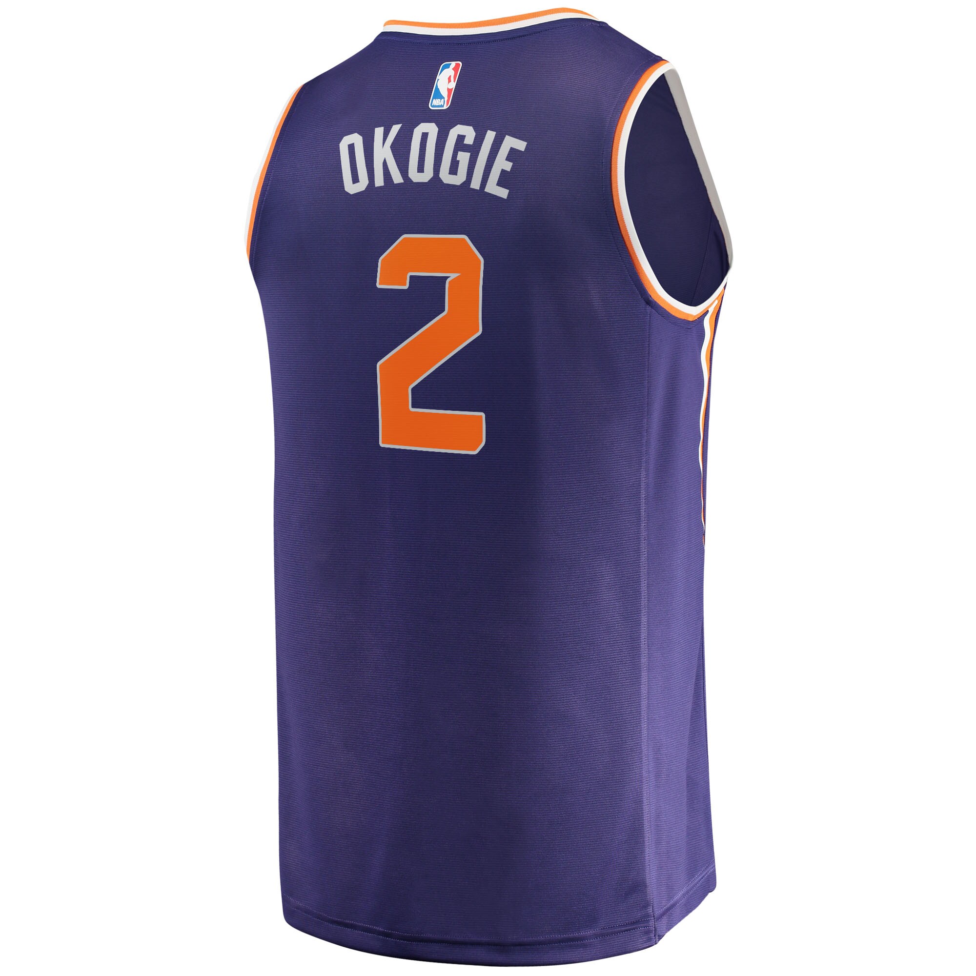 Josh Okogie Phoenix Suns Fanatics Branded Fast Break Replica Jersey - Icon Edition - Purple - vstockx