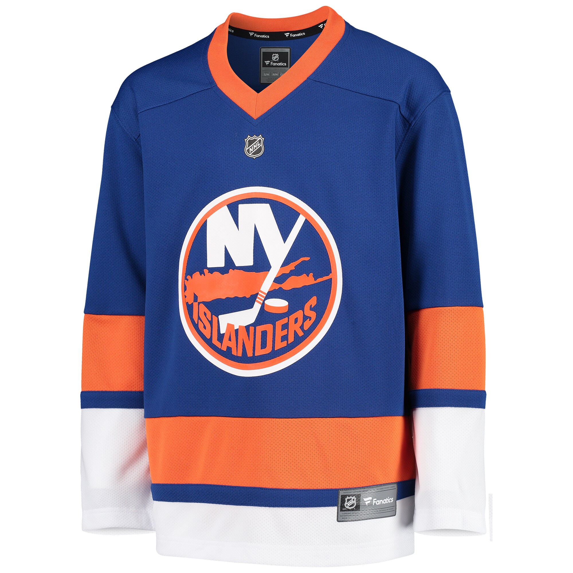 New York Islanders Fanatics Branded Youth Home Replica Blank Jersey - Blue - vstockx